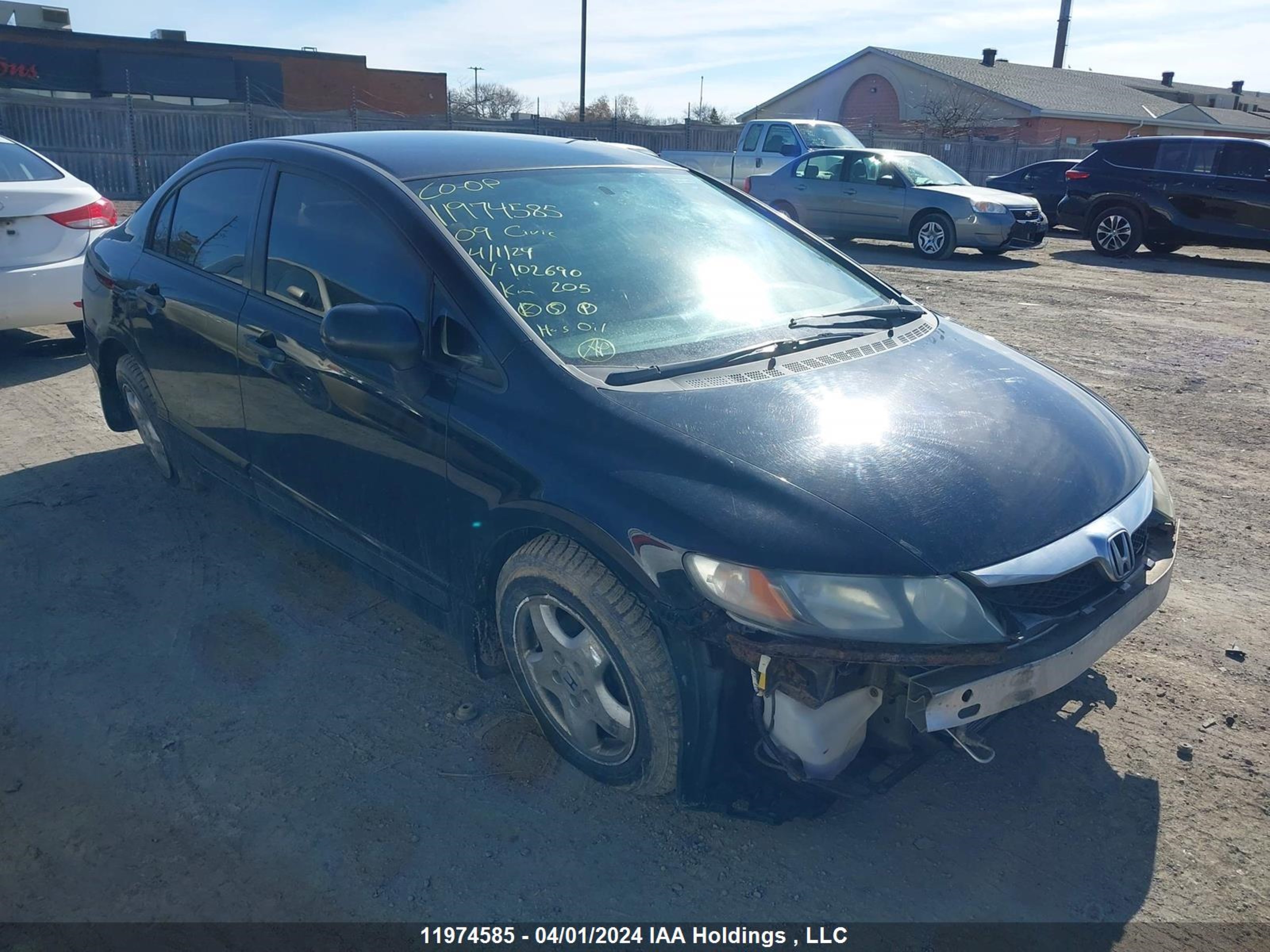 HONDA CIVIC 2009 2hgfa16499h102690