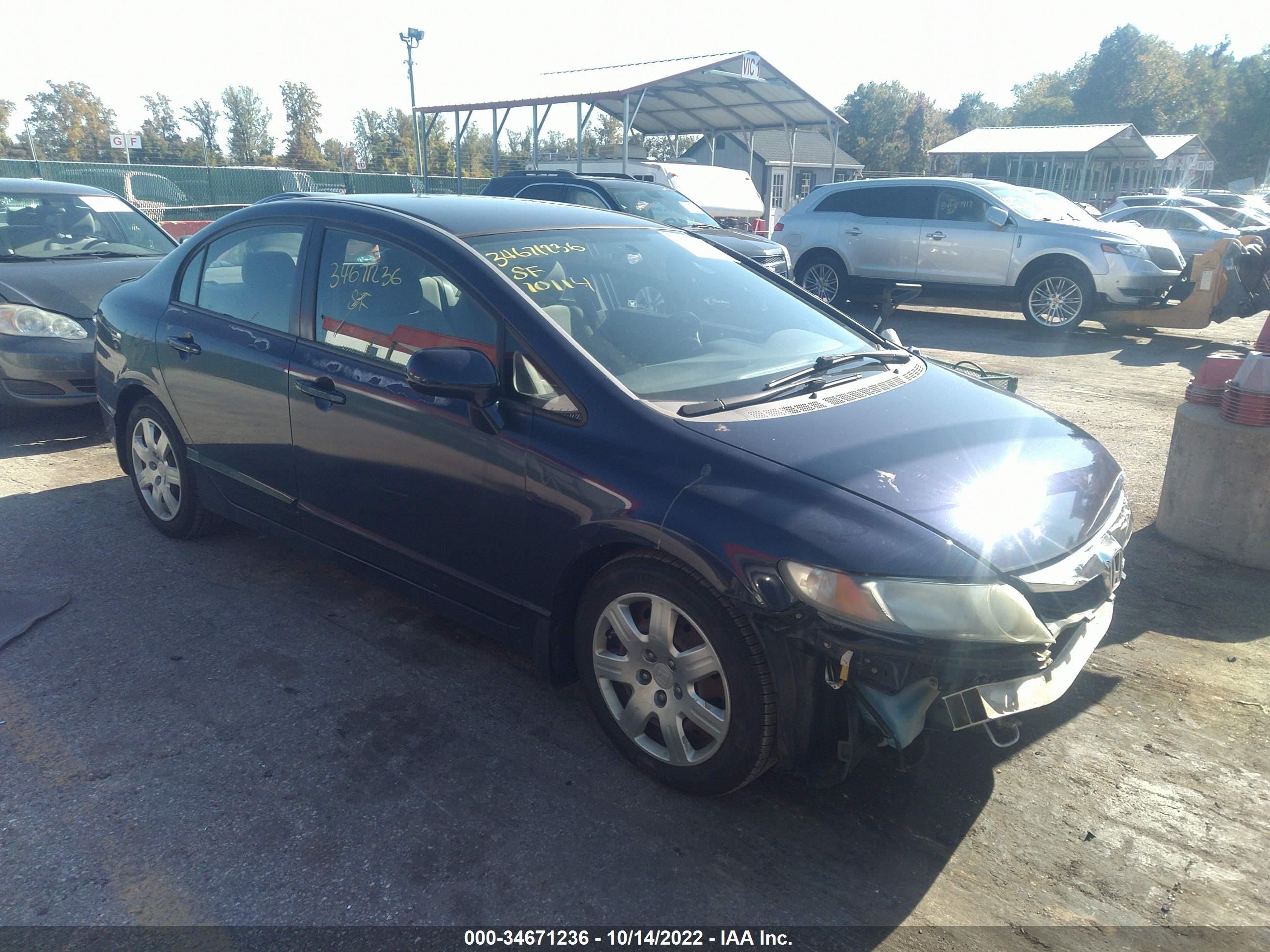 HONDA CIVIC 2009 2hgfa16539h547841