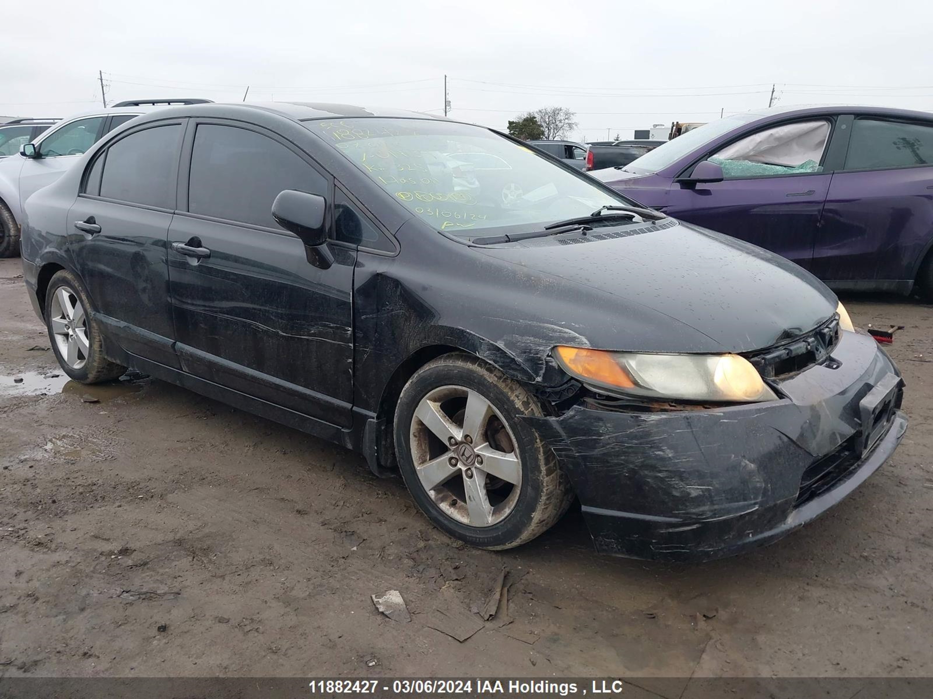 HONDA CIVIC 2007 2hgfa16557h019134