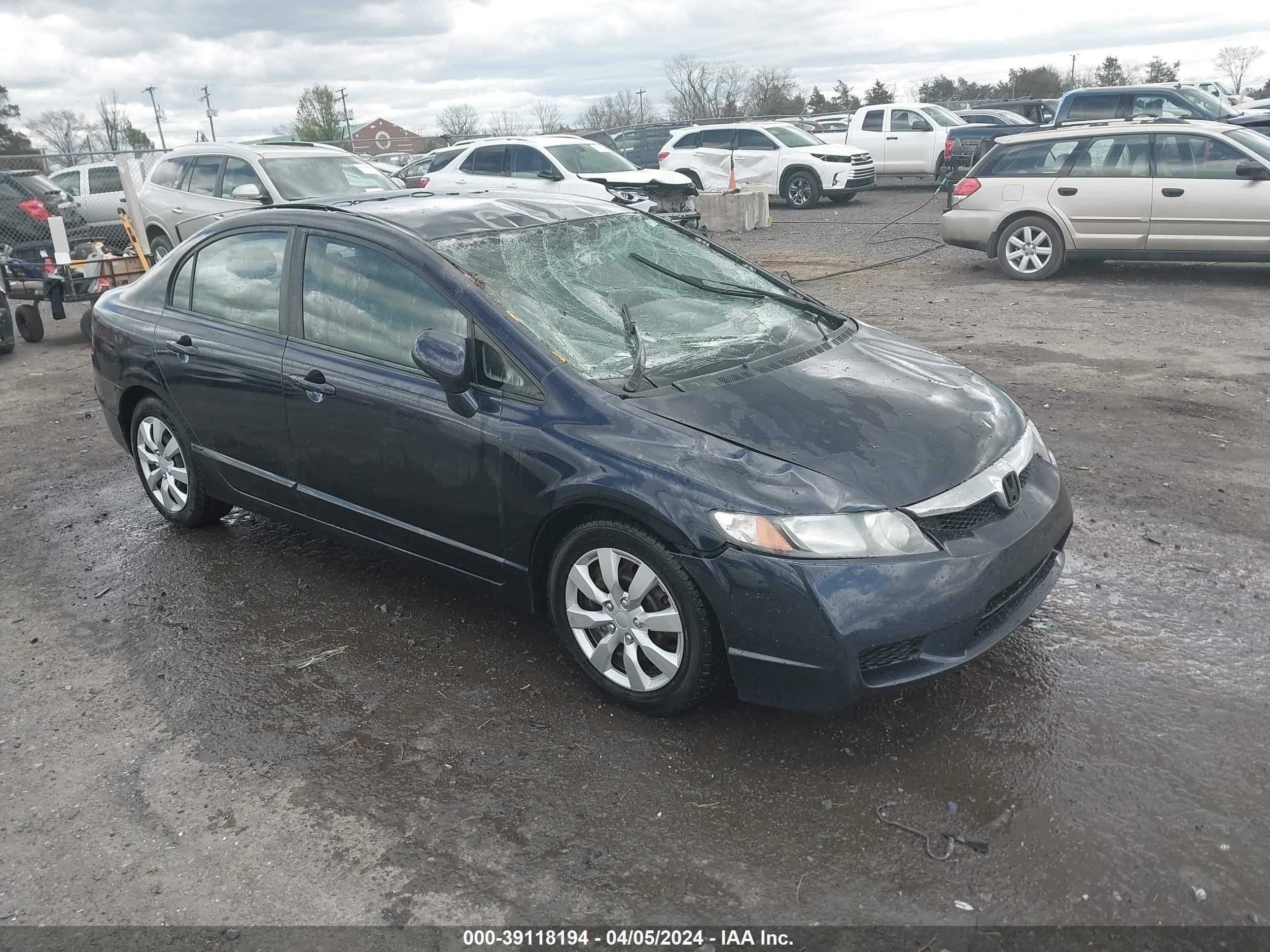 HONDA CIVIC 2009 2hgfa16589h538276