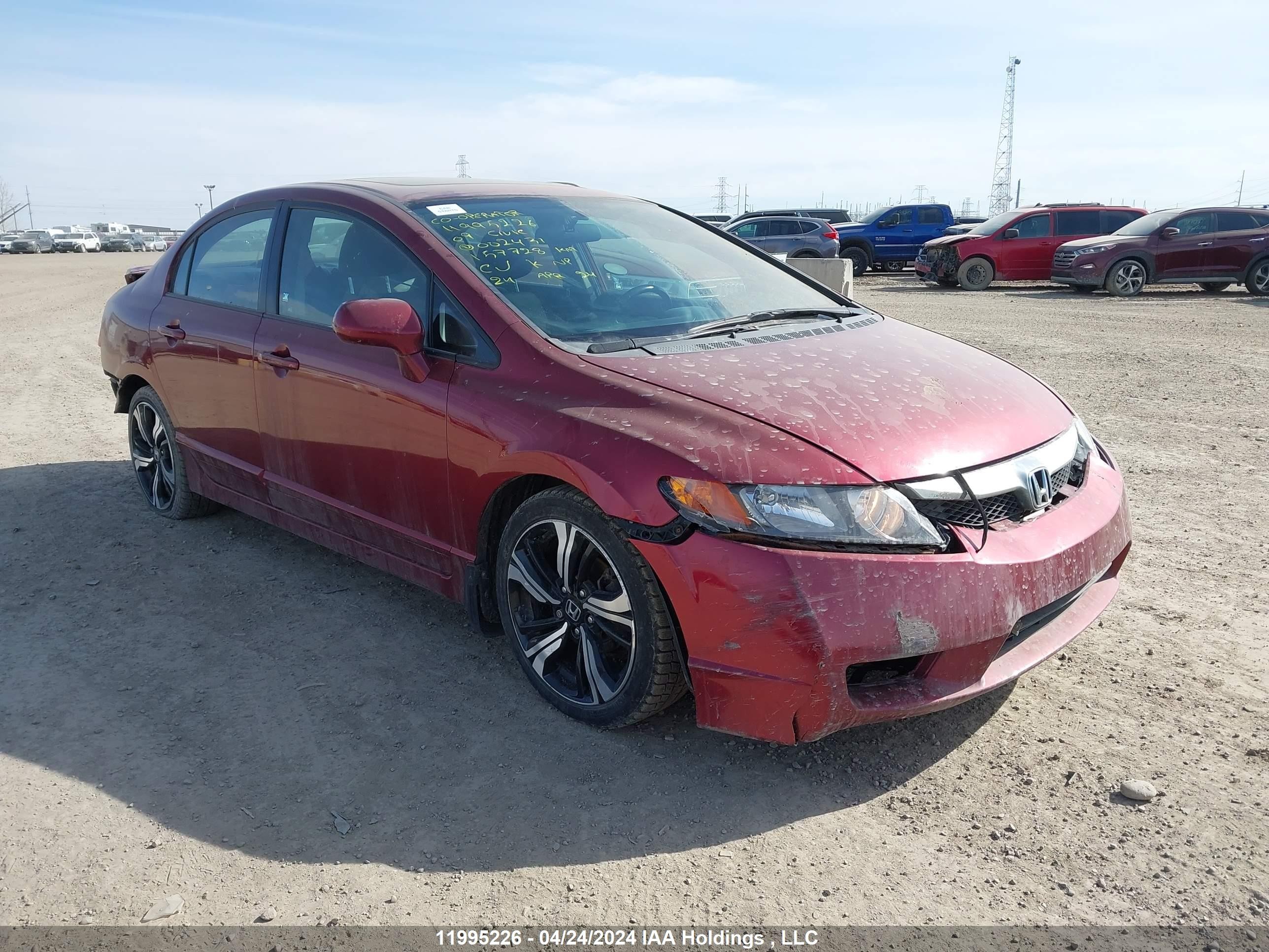 HONDA CIVIC 2009 2hgfa16699h002431