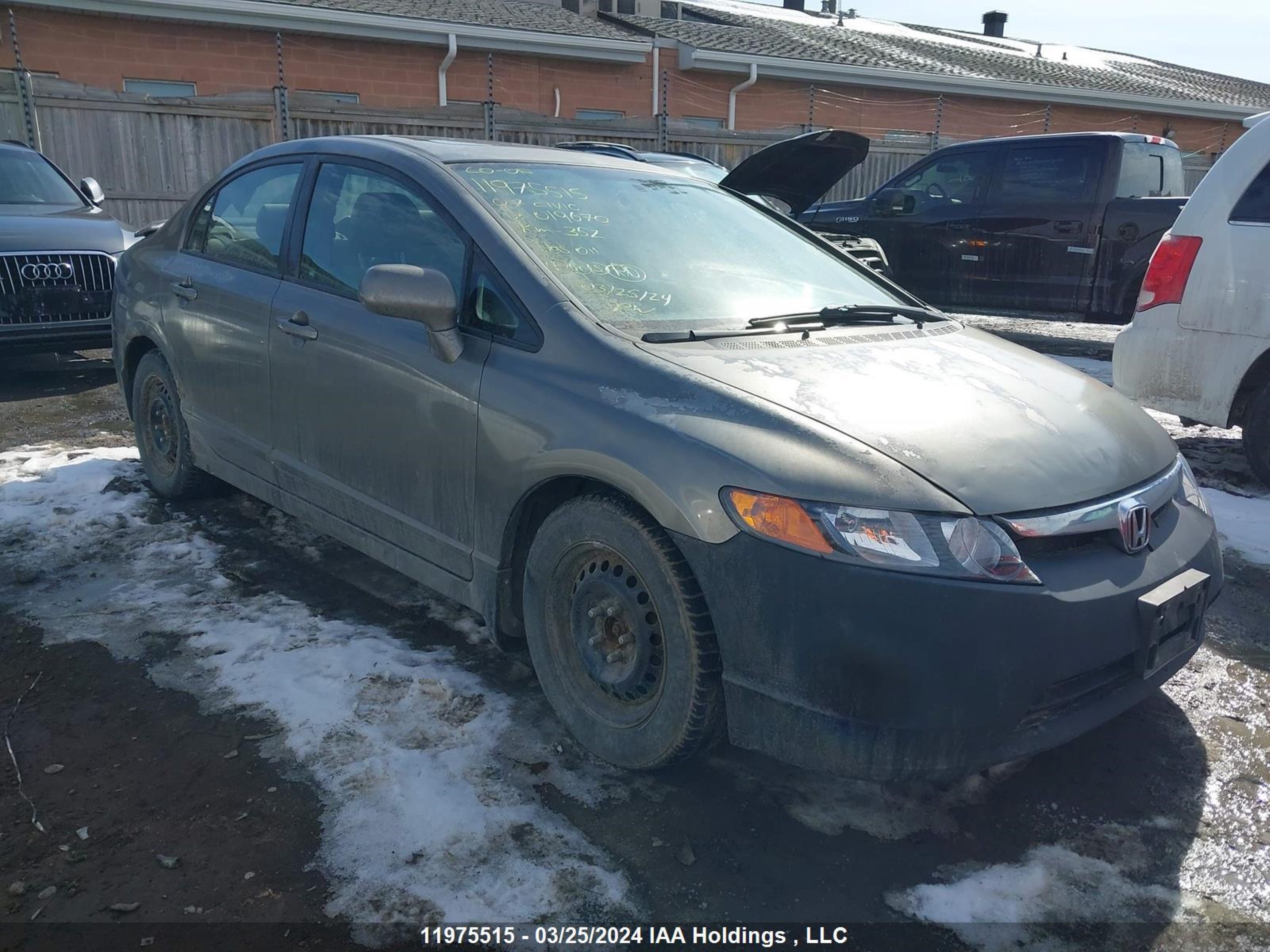 HONDA CIVIC 2007 2hgfa16847h019670