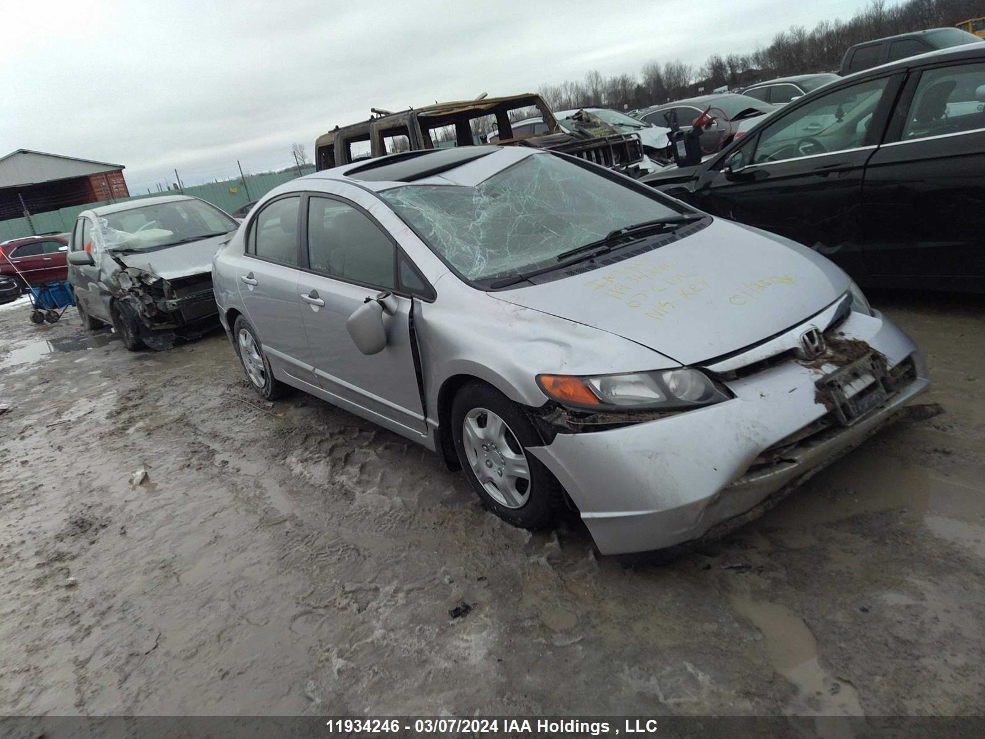 HONDA CIVIC 2007 2hgfa16847h026389