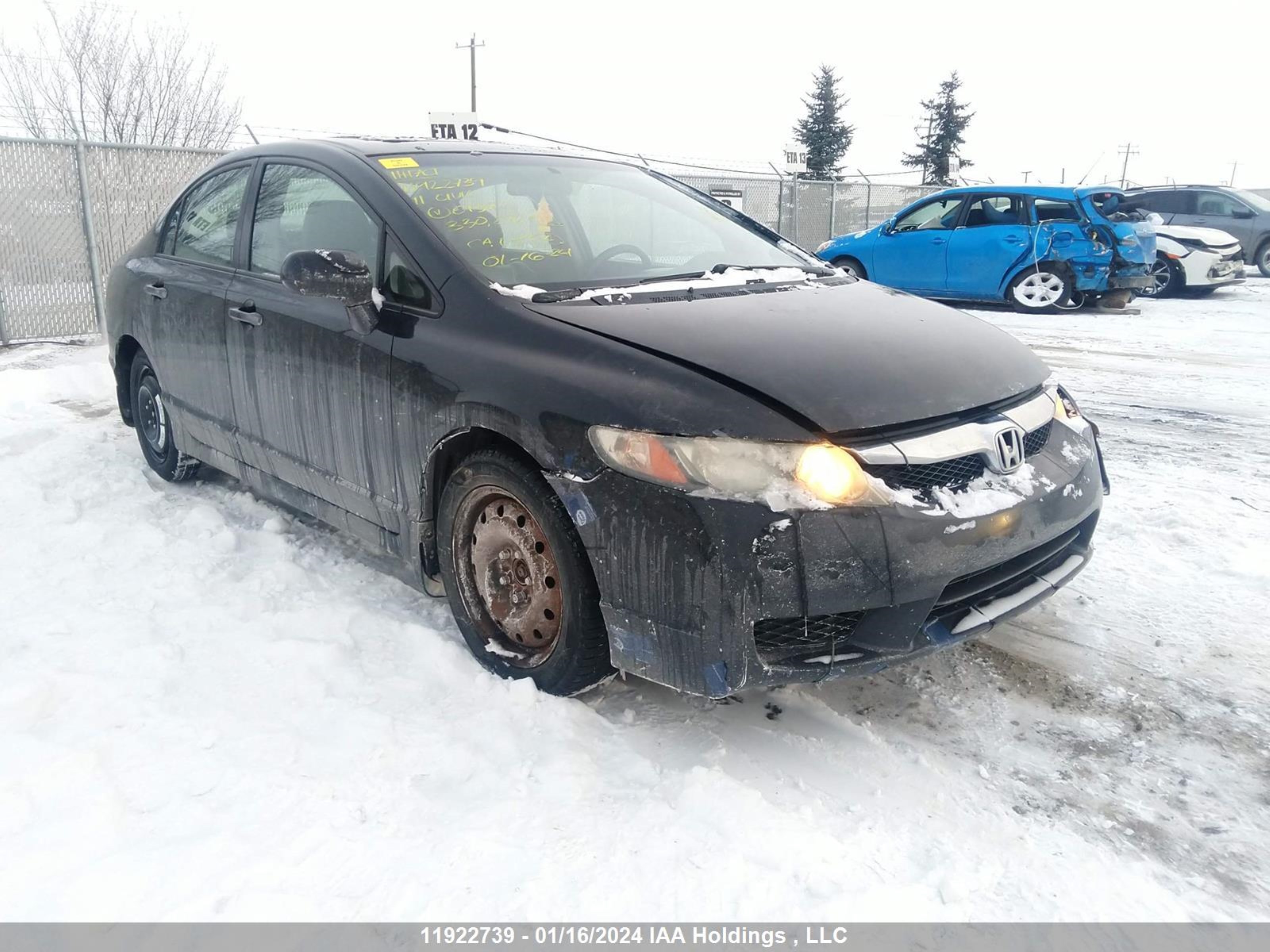 HONDA CIVIC 2011 2hgfa1f00bh013612