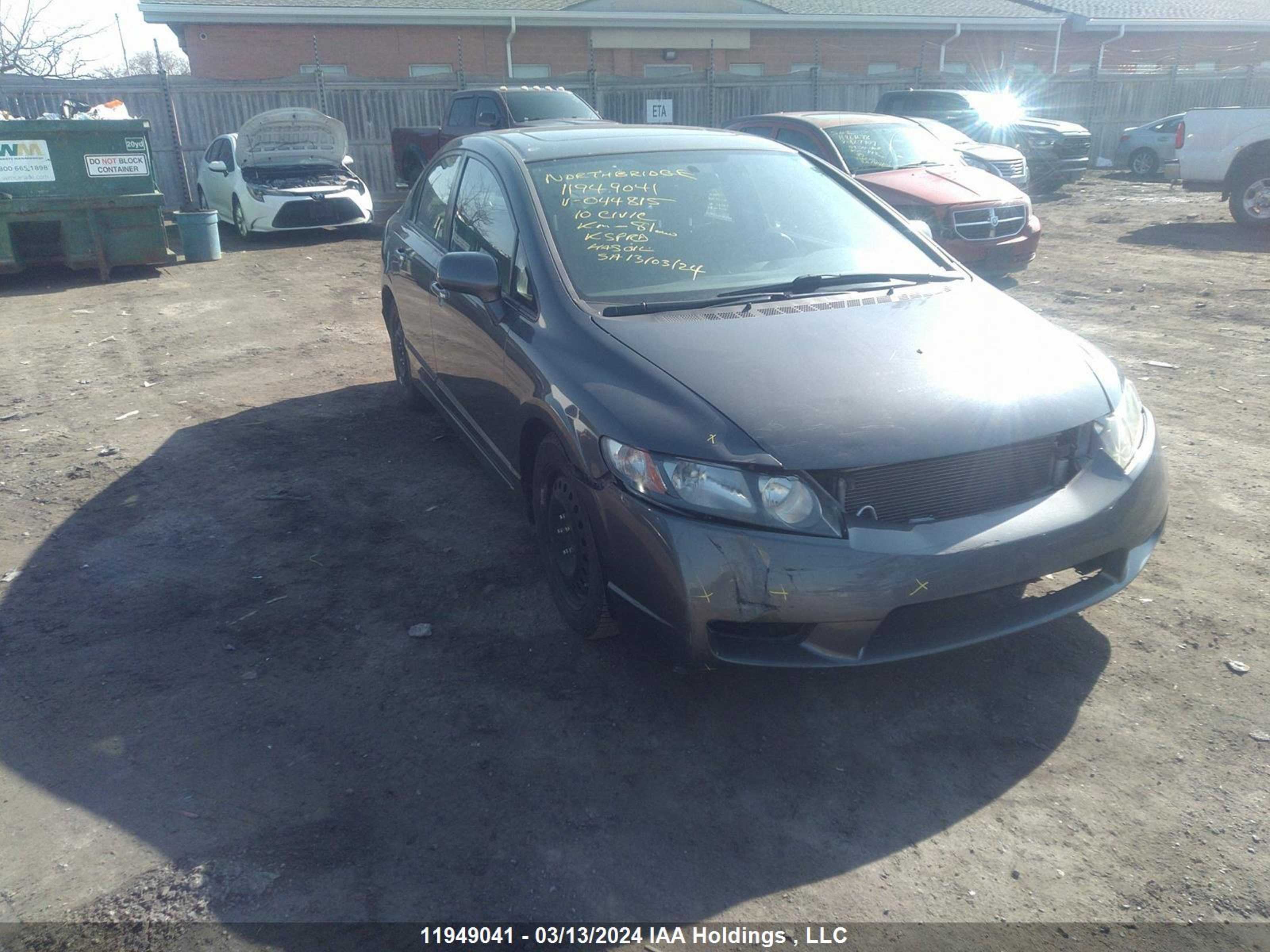 HONDA CIVIC 2010 2hgfa1f60ah044815