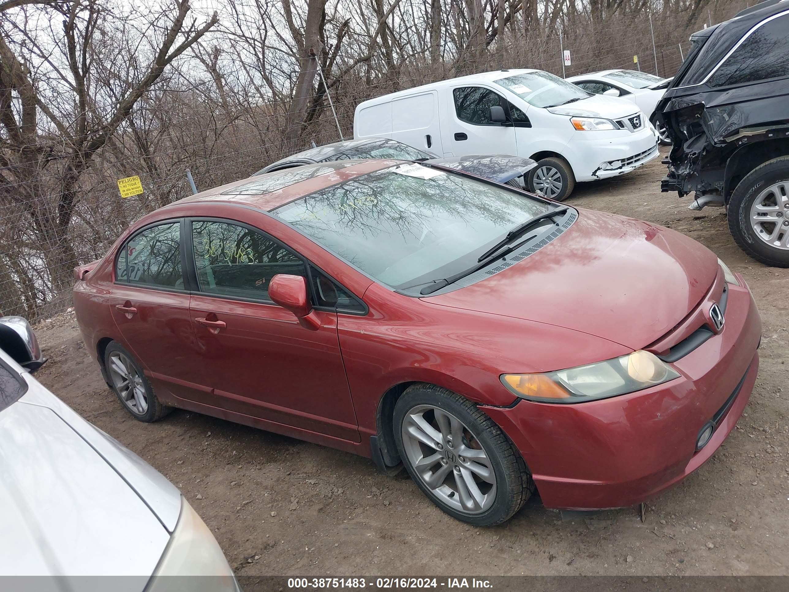 HONDA CIVIC 2007 2hgfa55587h700607