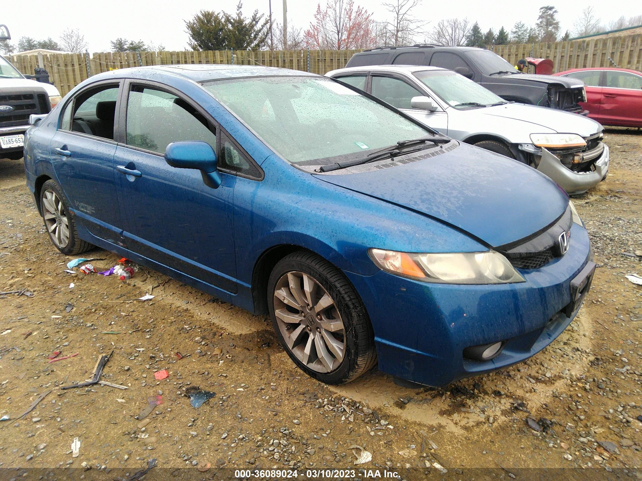 HONDA CIVIC 2010 2hgfa5e58ah701179