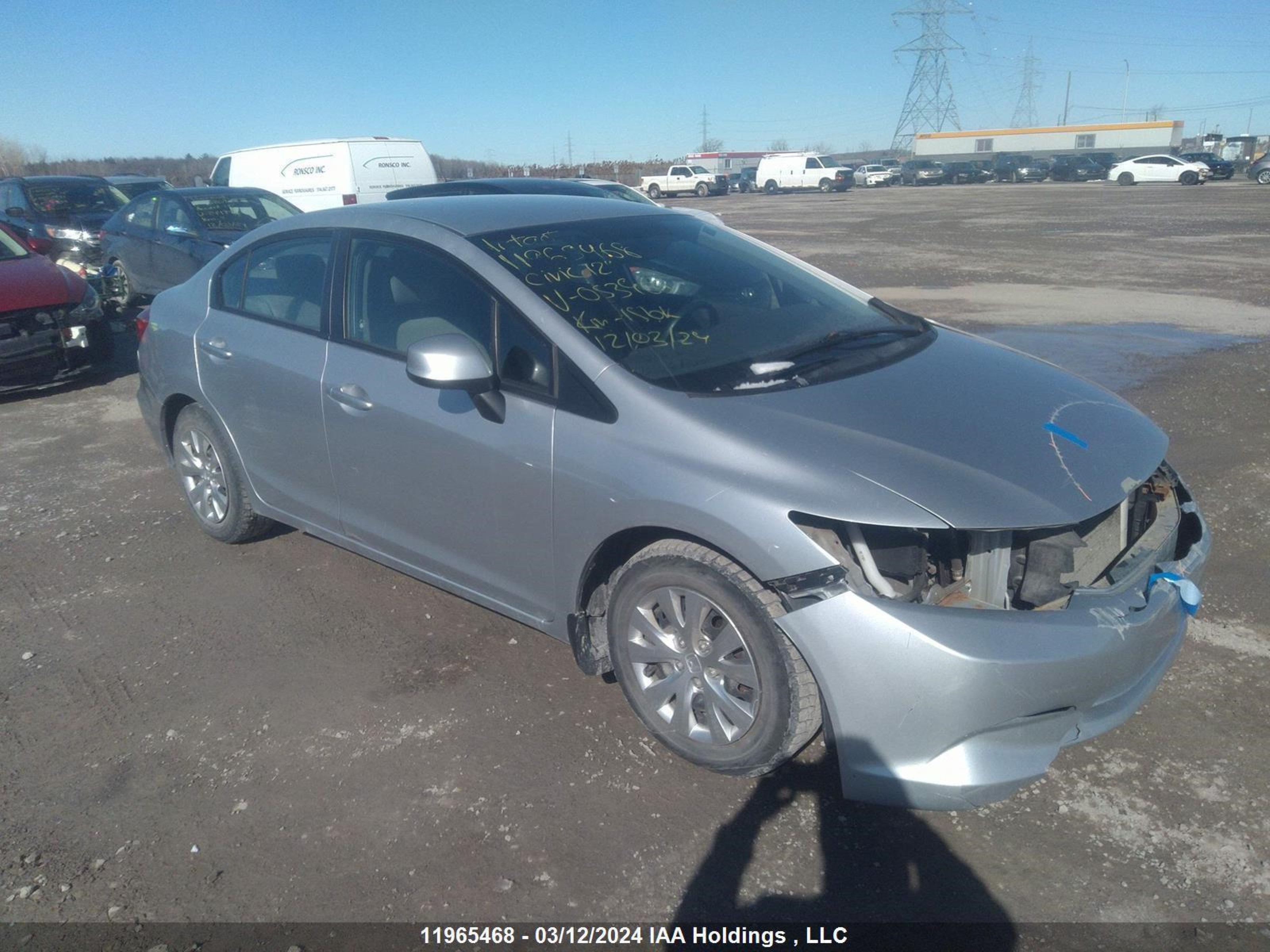 HONDA CIVIC 2012 2hgfb2e41ch053965