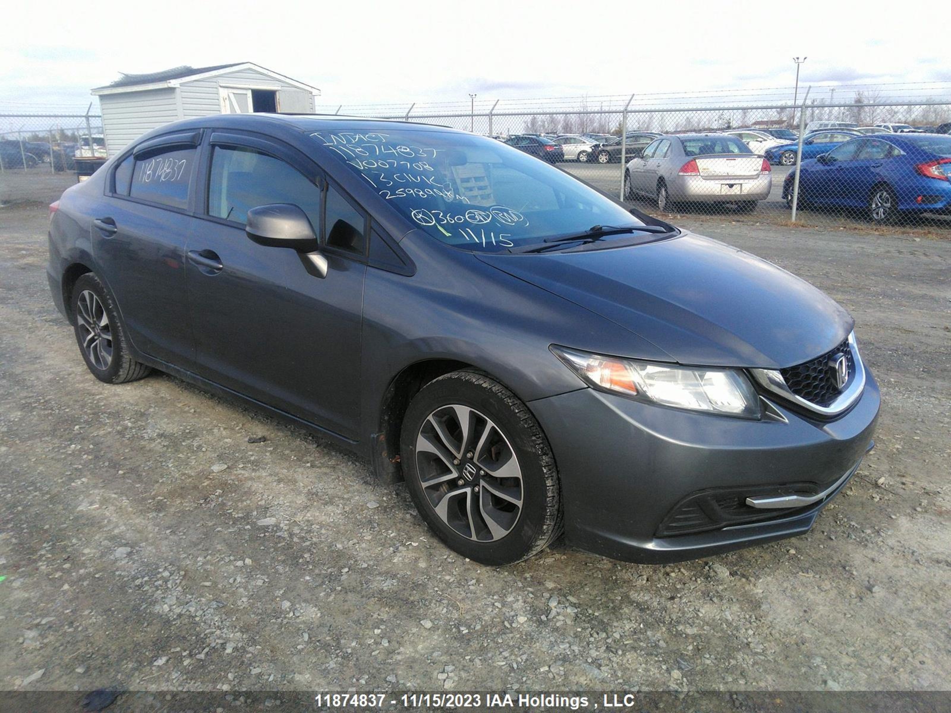 HONDA CIVIC 2013 2hgfb2e51dh007708