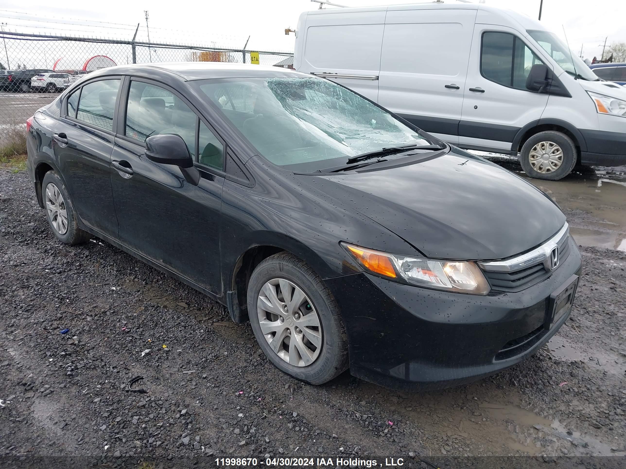 HONDA CIVIC 2012 2hgfb2f40ch104547