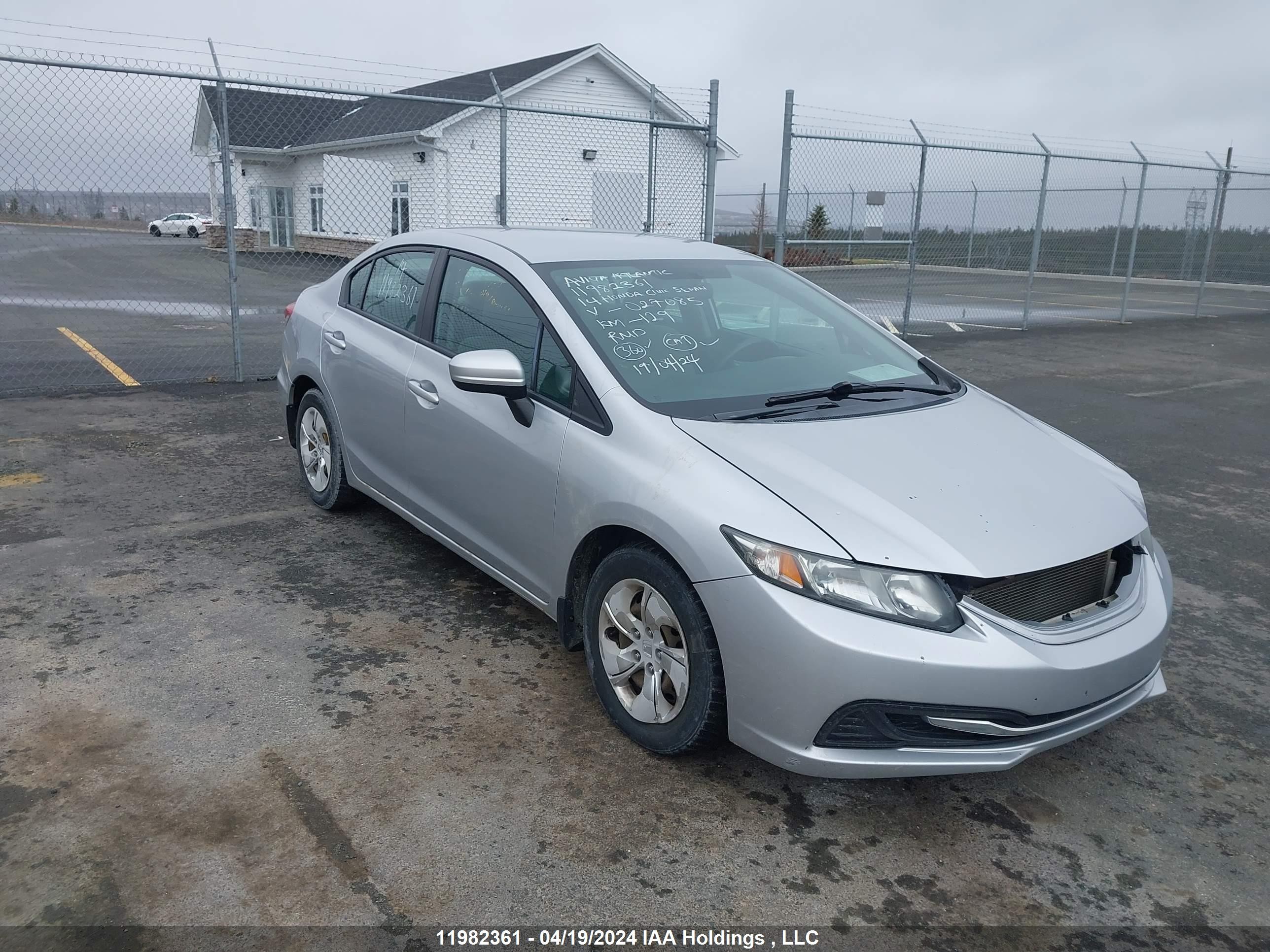 HONDA CIVIC 2014 2hgfb2f44eh027085