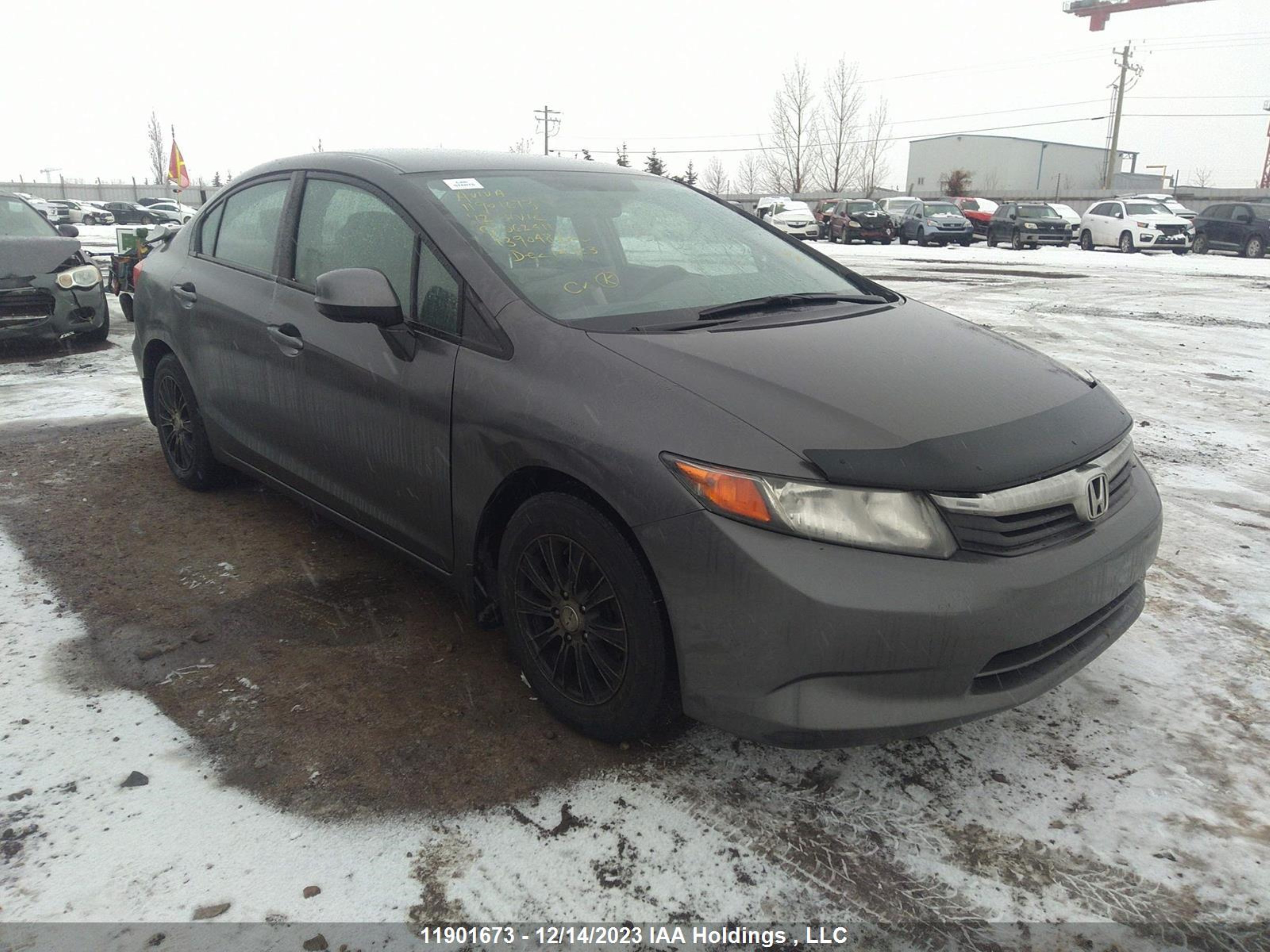 HONDA CIVIC LX 2012 2hgfb2f45ch062411