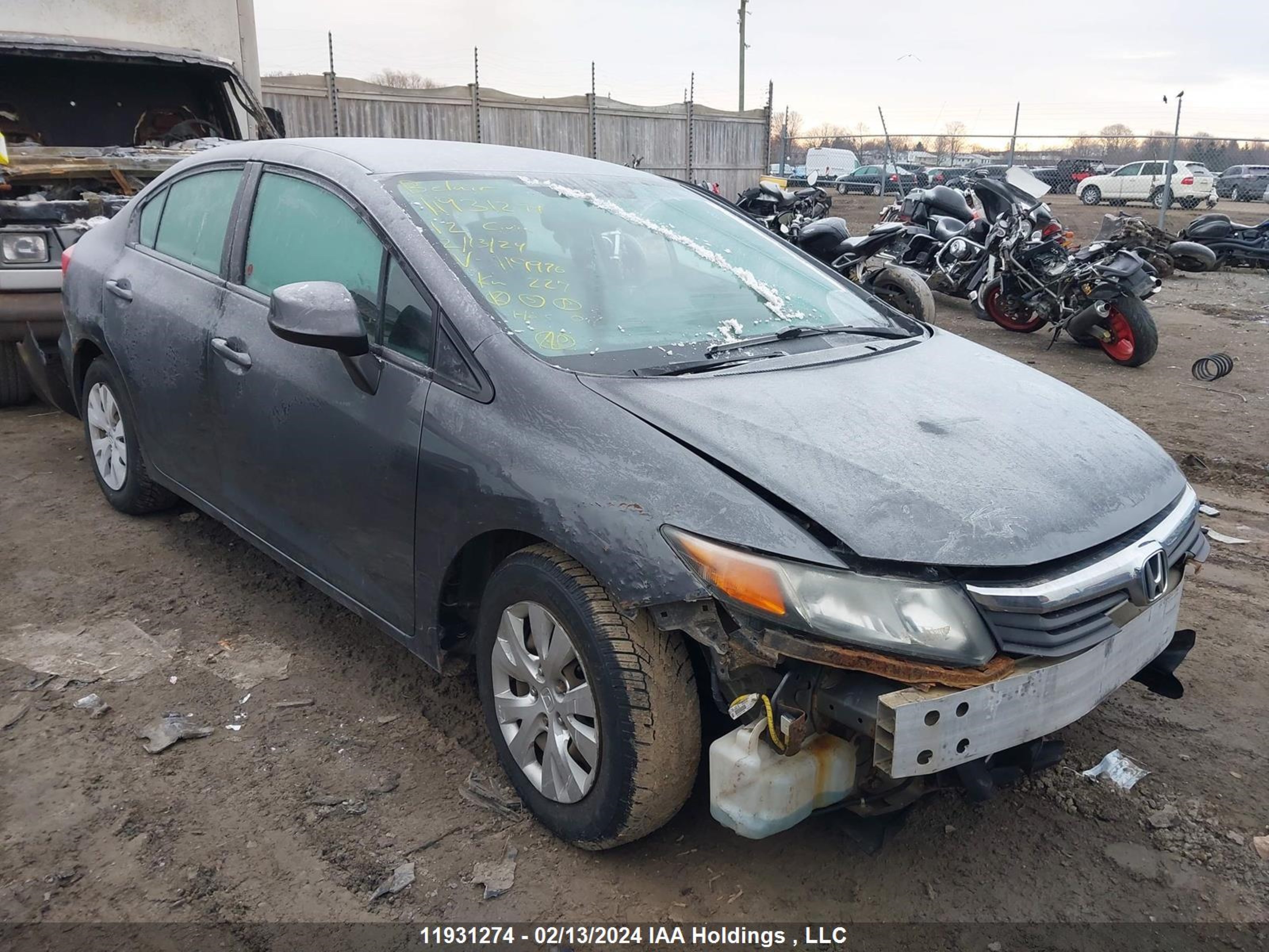 HONDA CIVIC 2012 2hgfb2f4xch119976