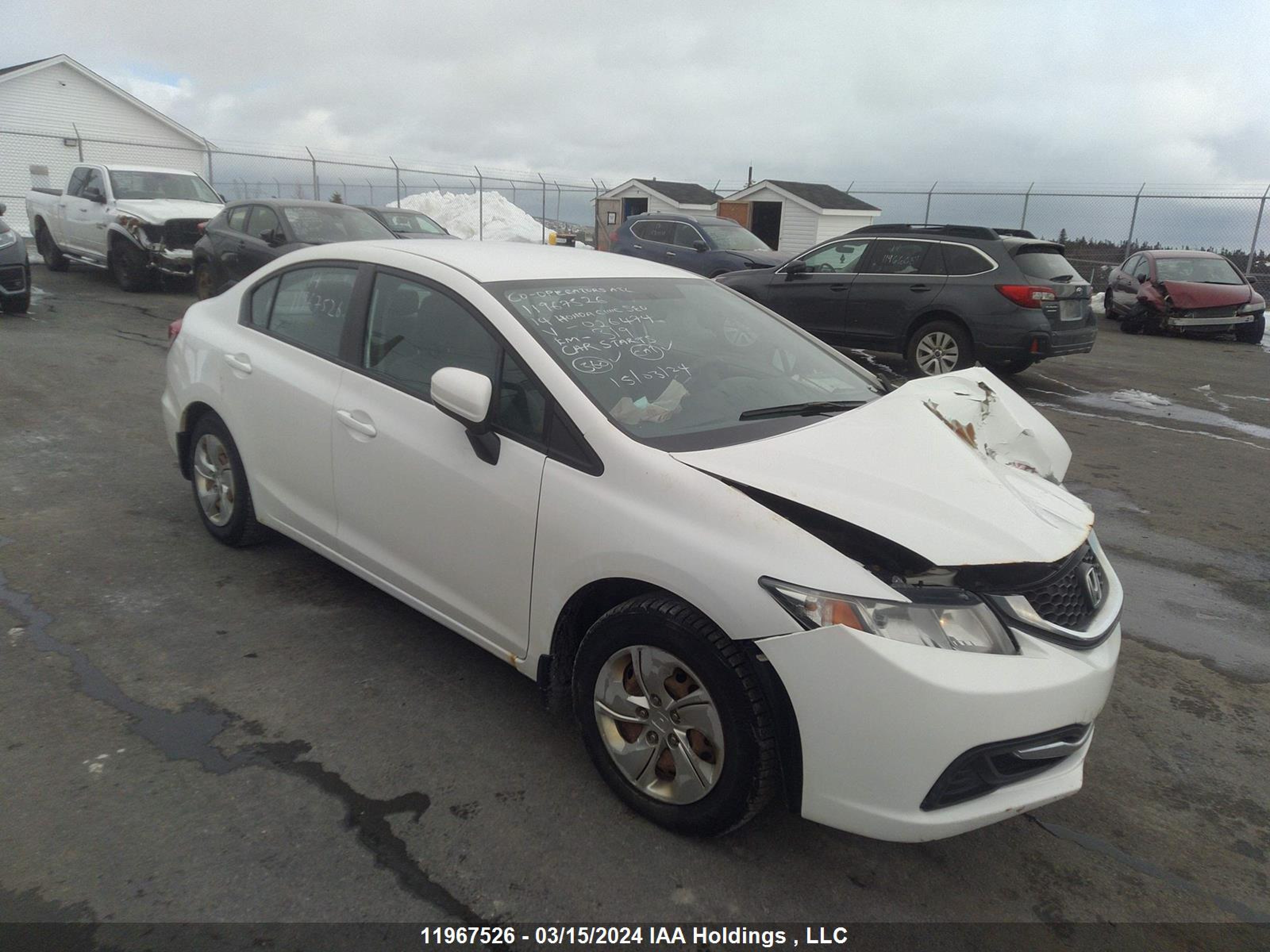 HONDA CIVIC 2014 2hgfb2f4xeh026474