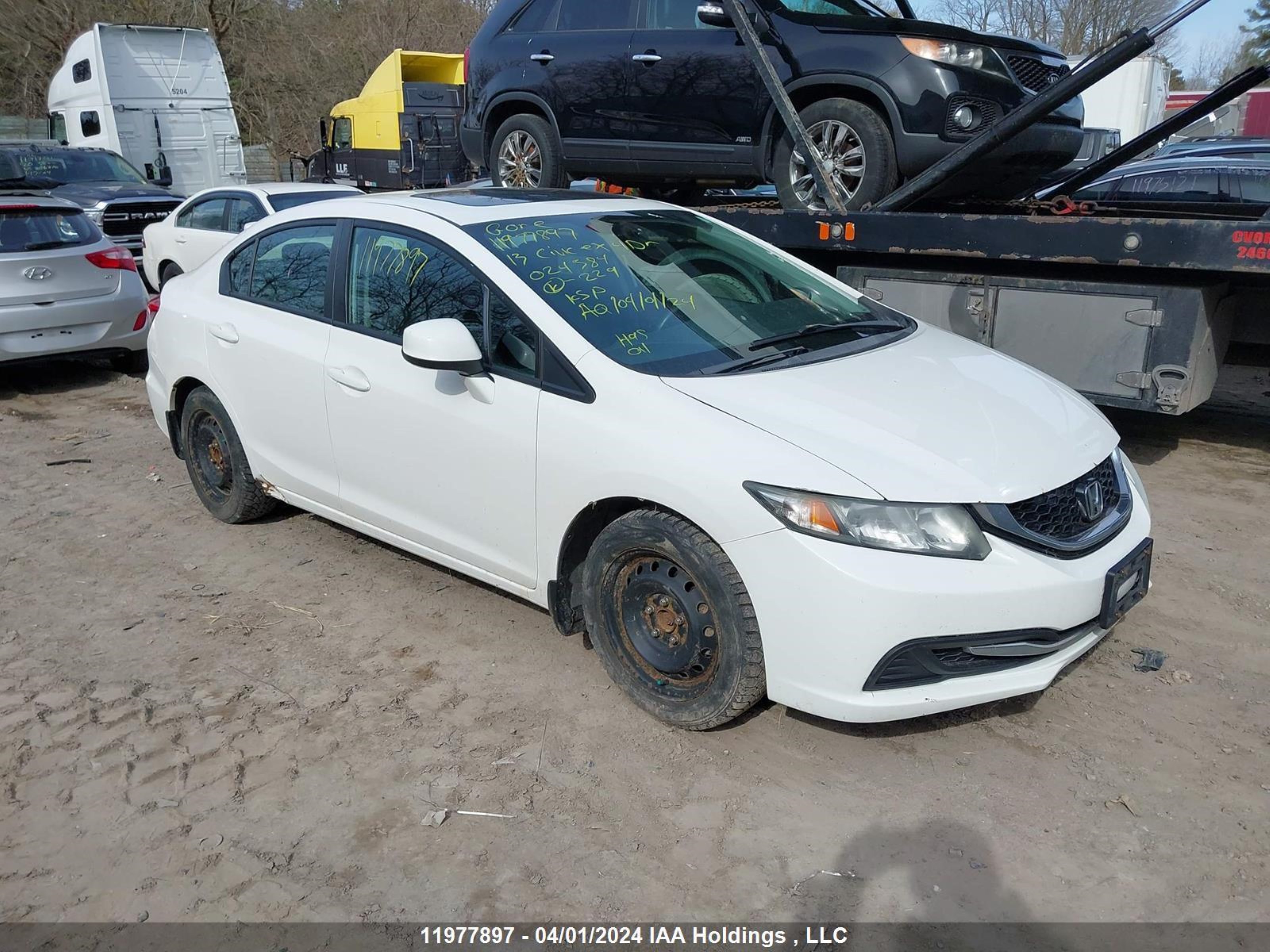 HONDA CIVIC 2013 2hgfb2f50dh024384