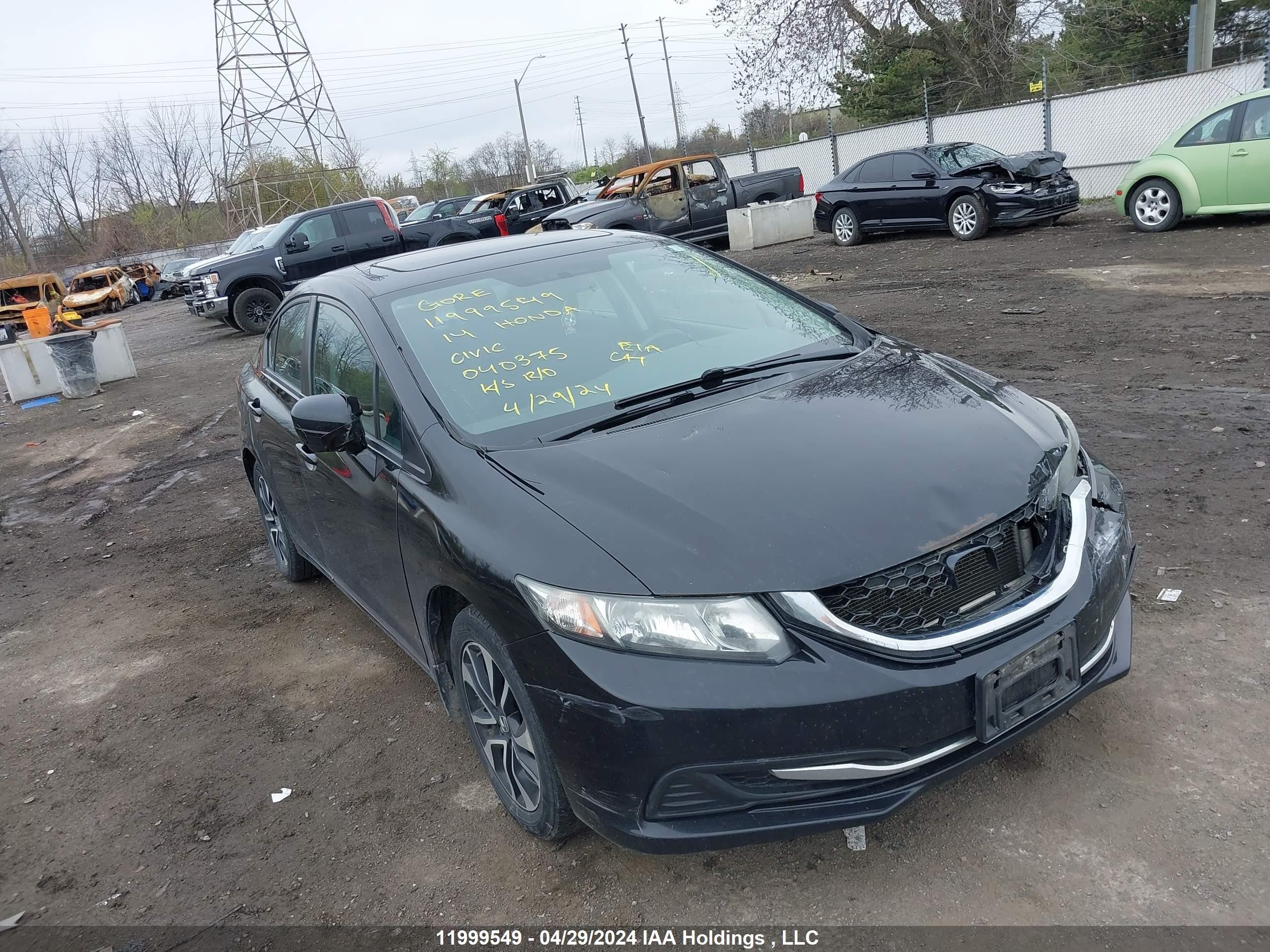 HONDA CIVIC 2014 2hgfb2f50eh040375