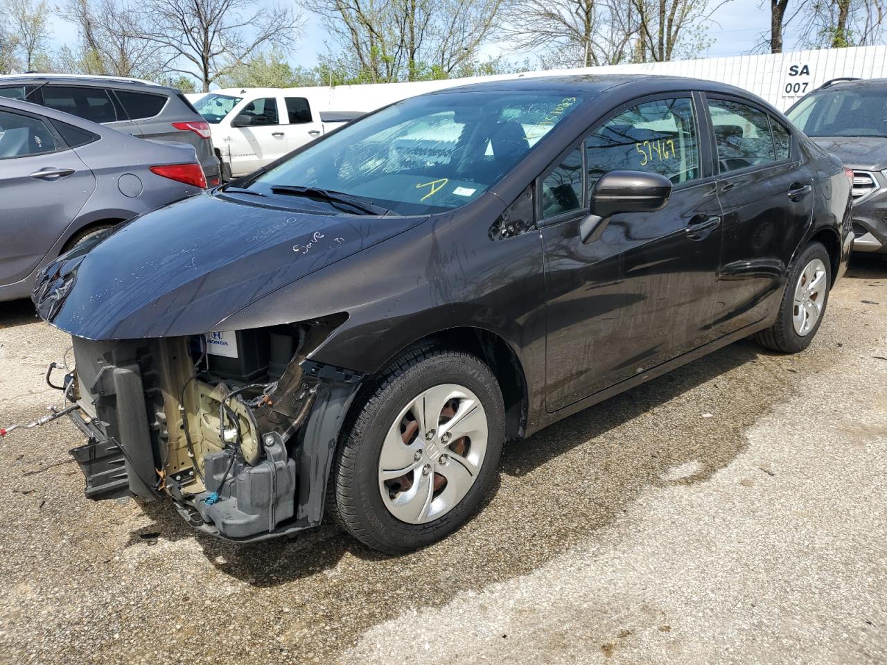 HONDA CIVIC 2014 2hgfb2f50eh523915