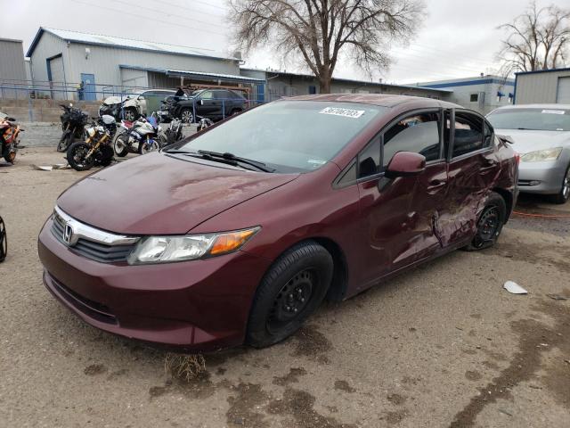 HONDA CIVIC LX 2012 2hgfb2f51ch579391