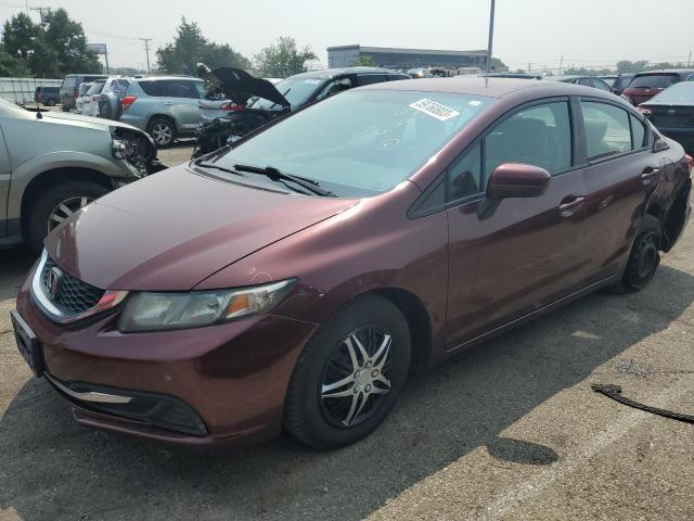 HONDA CIVIC LX 2014 2hgfb2f51eh510512