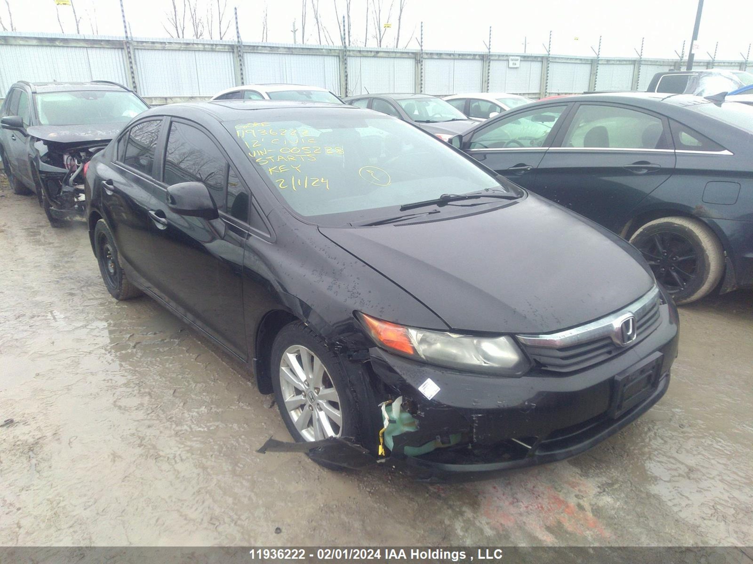 HONDA CIVIC 2012 2hgfb2f53ch005228