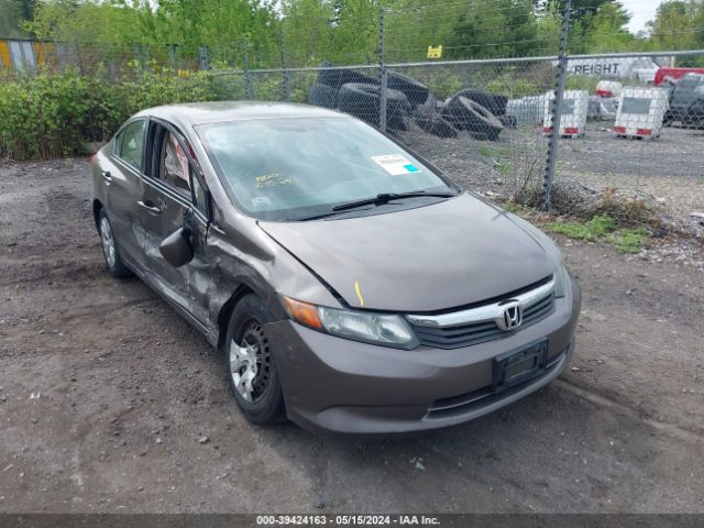 HONDA CIVIC 2012 2hgfb2f53ch519340