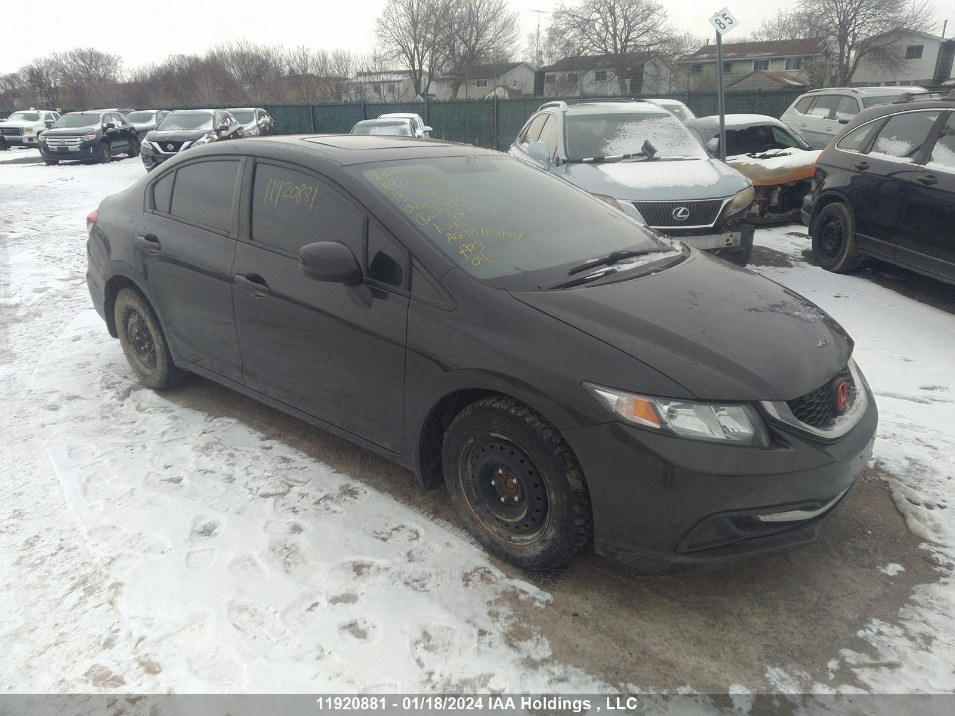 HONDA CIVIC 2013 2hgfb2f53dh002654