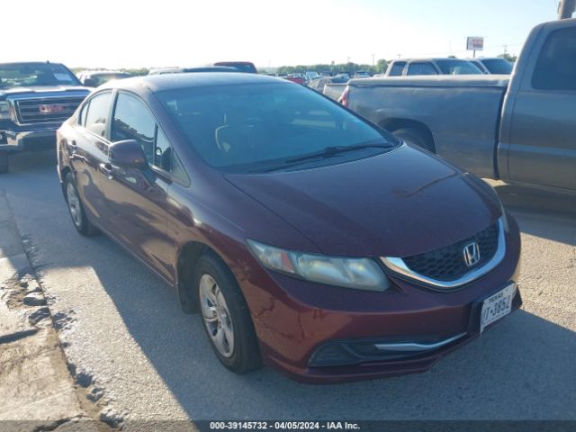 HONDA CIVIC 2013 2hgfb2f53dh543705