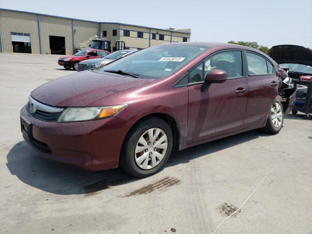 HONDA CIVIC LX 2012 2hgfb2f54ch544943