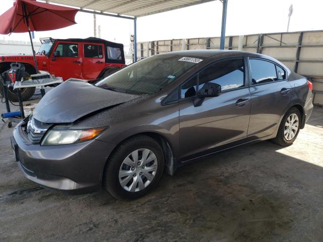 HONDA CIVIC LX 2012 2hgfb2f54ch582916