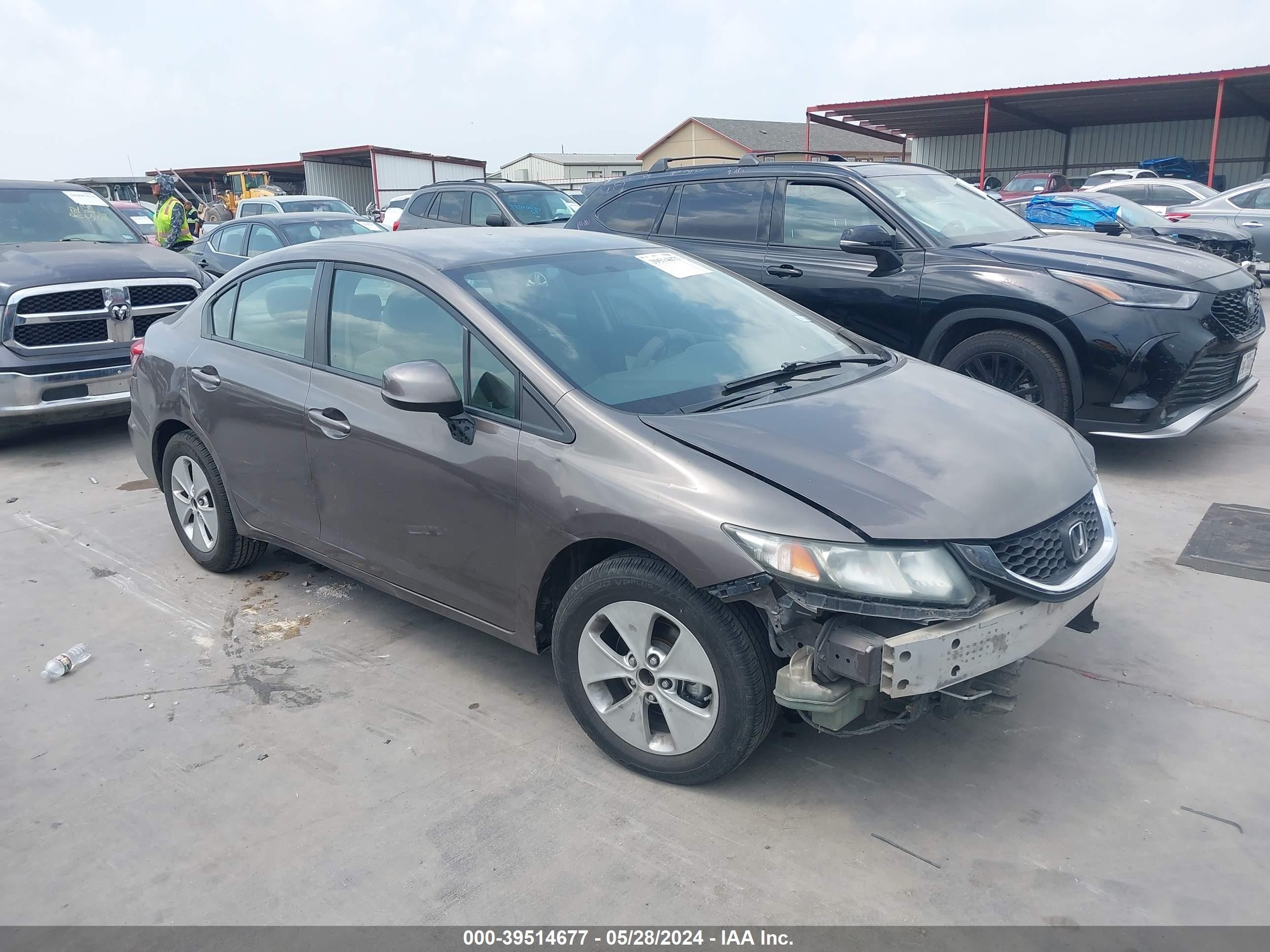 HONDA CIVIC LX 2013 2hgfb2f54dh547293