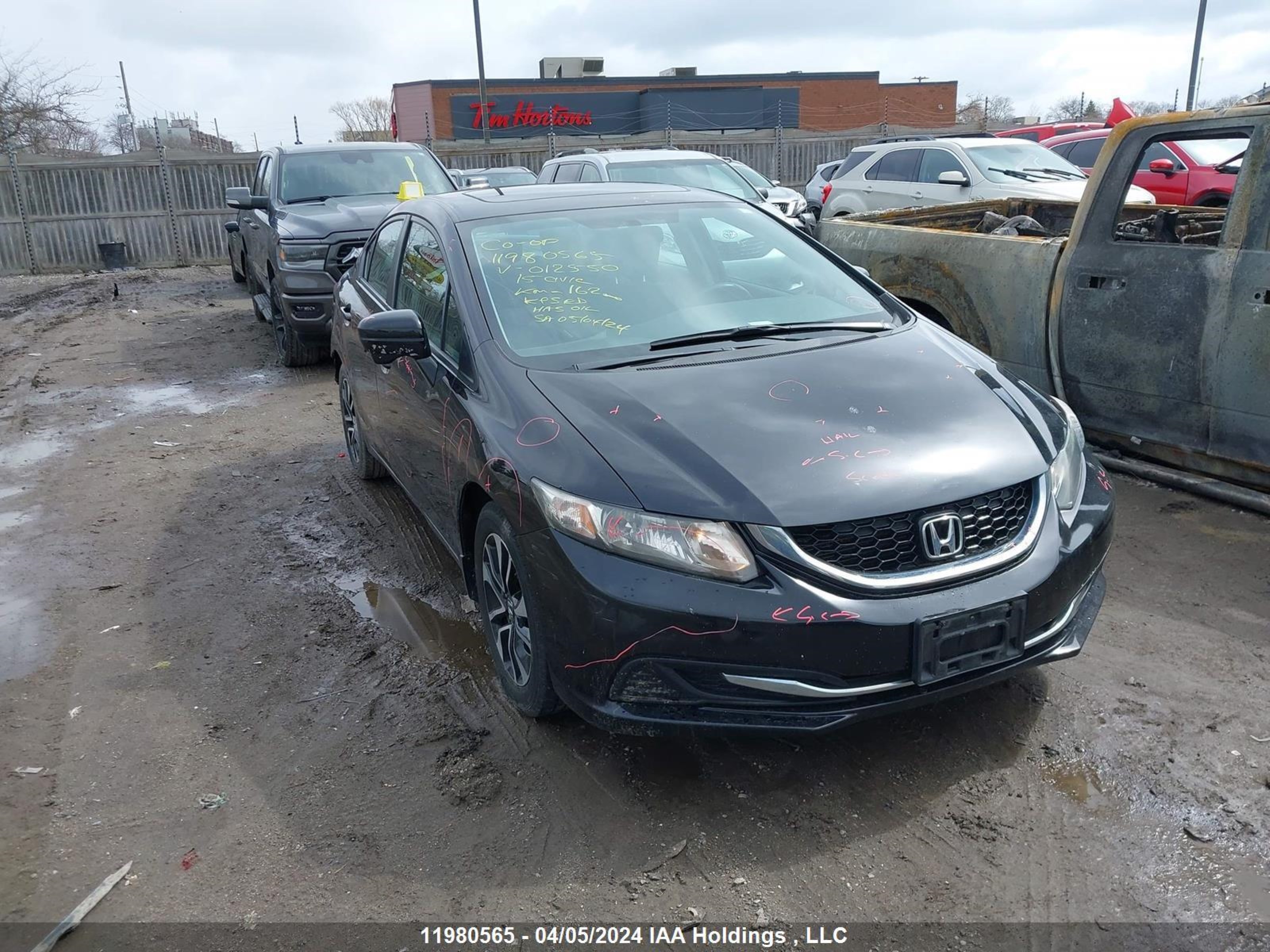 HONDA CIVIC 2015 2hgfb2f54fh012550