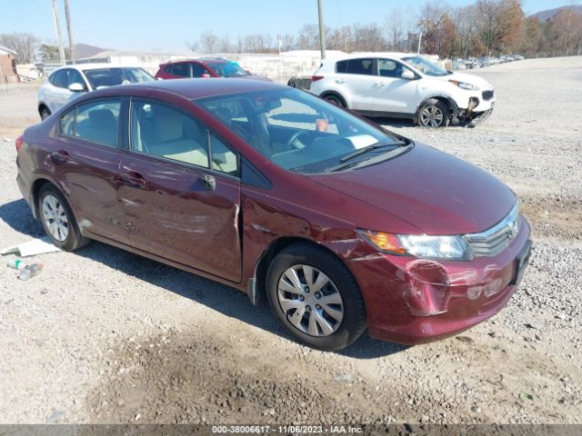 HONDA CIVIC 2012 2hgfb2f55ch544966