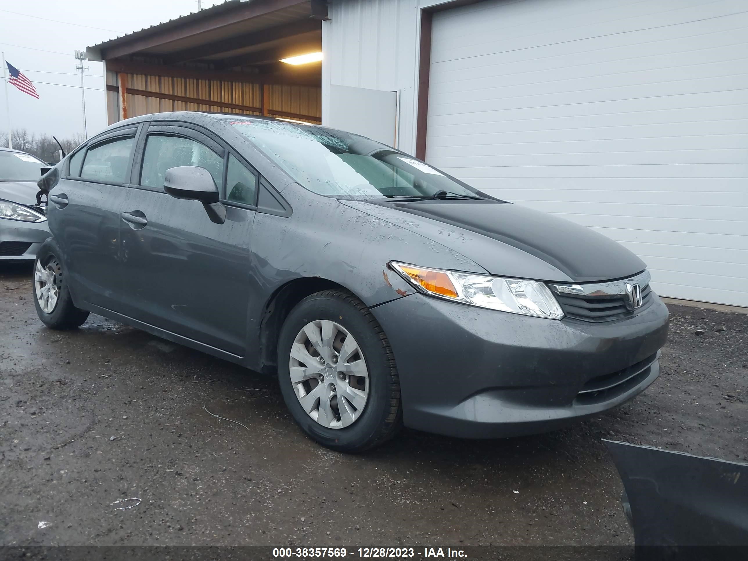 HONDA CIVIC 2012 2hgfb2f55ch607774