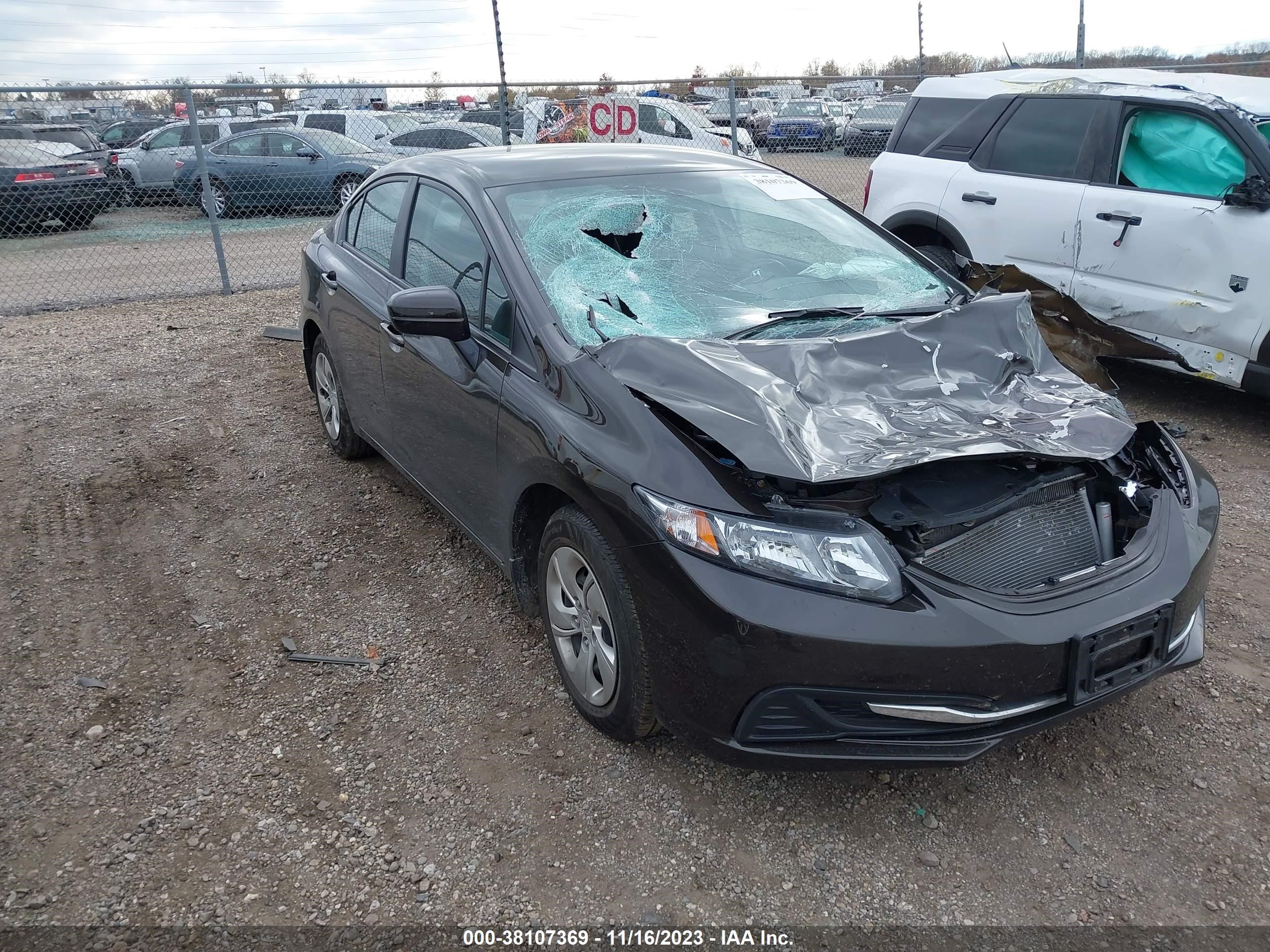 HONDA CIVIC 2014 2hgfb2f55eh538166