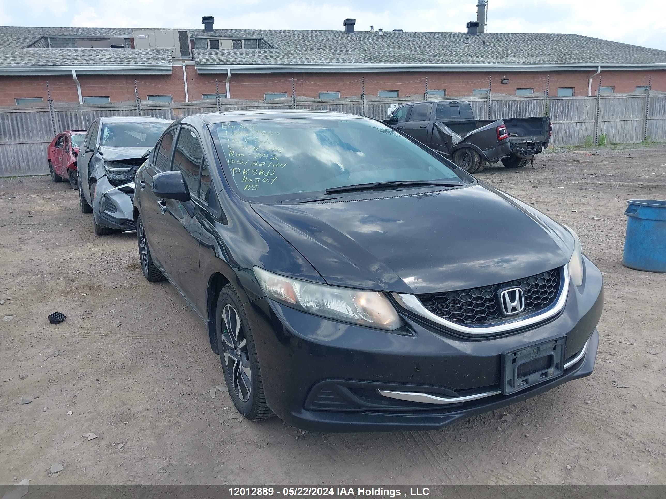 HONDA CIVIC 2013 2hgfb2f56dh044414