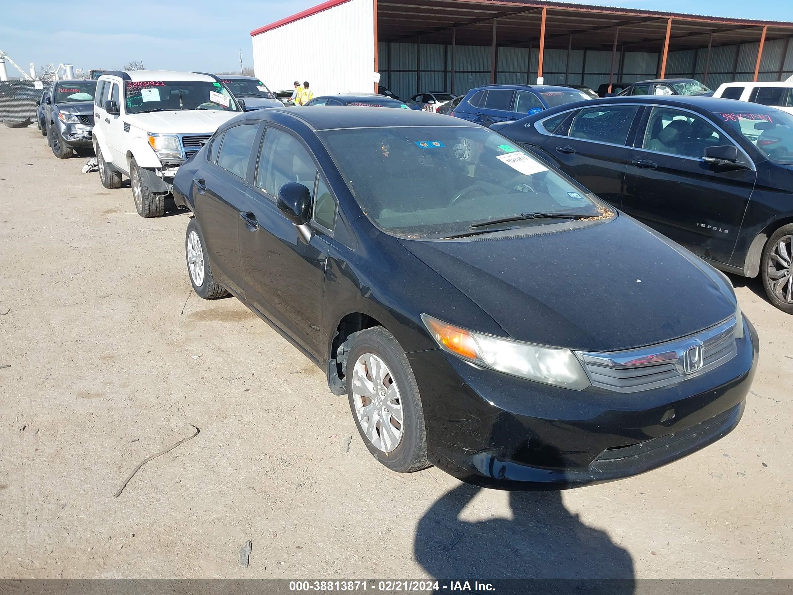 HONDA CIVIC 2012 2hgfb2f57ch328178