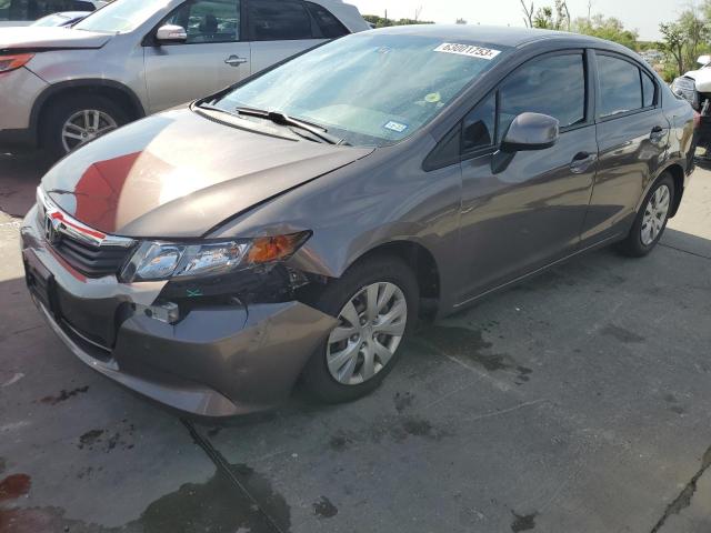 HONDA CIVIC LX 2012 2hgfb2f57ch552308