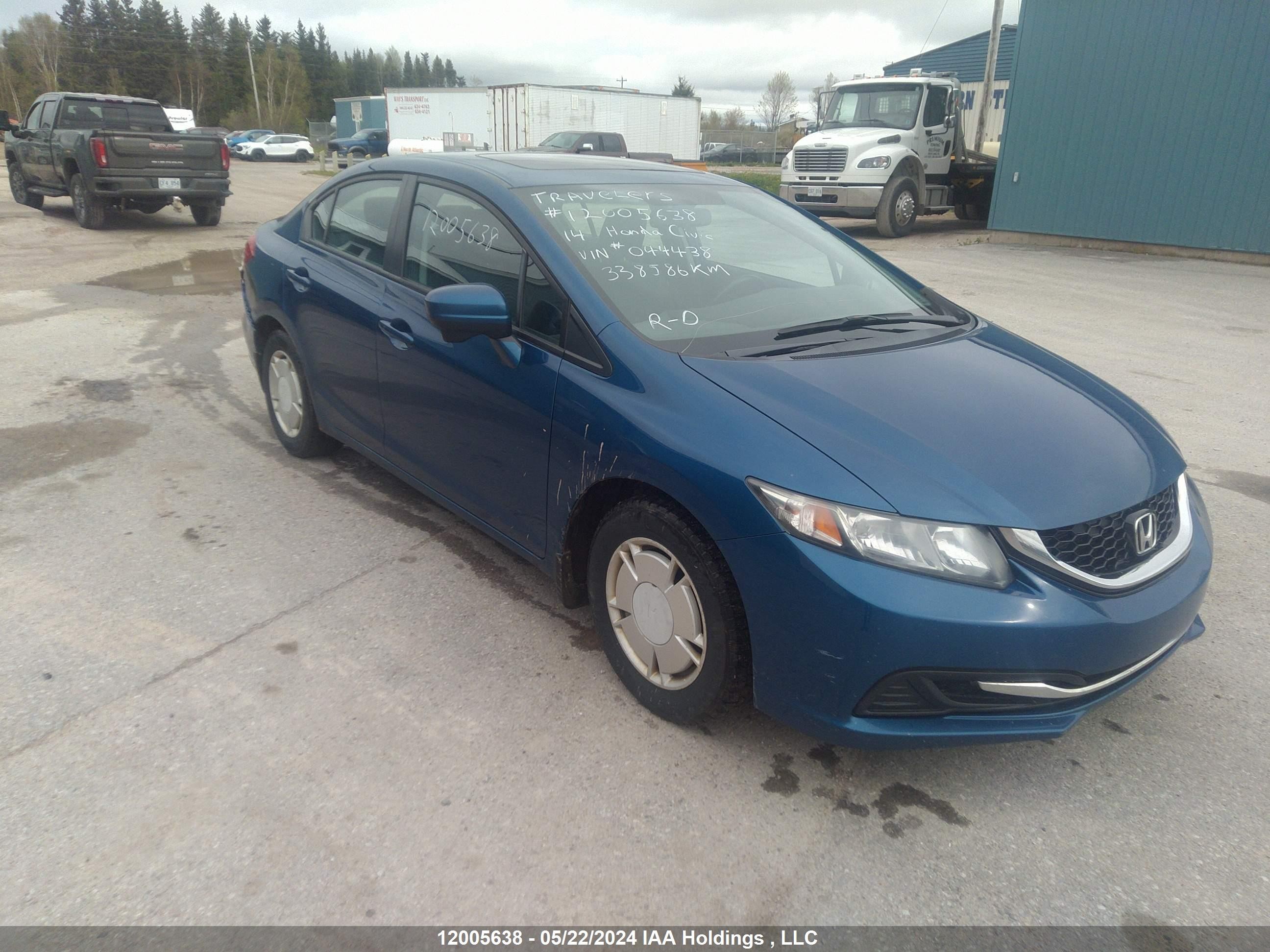 HONDA CIVIC 2014 2hgfb2f57eh044438