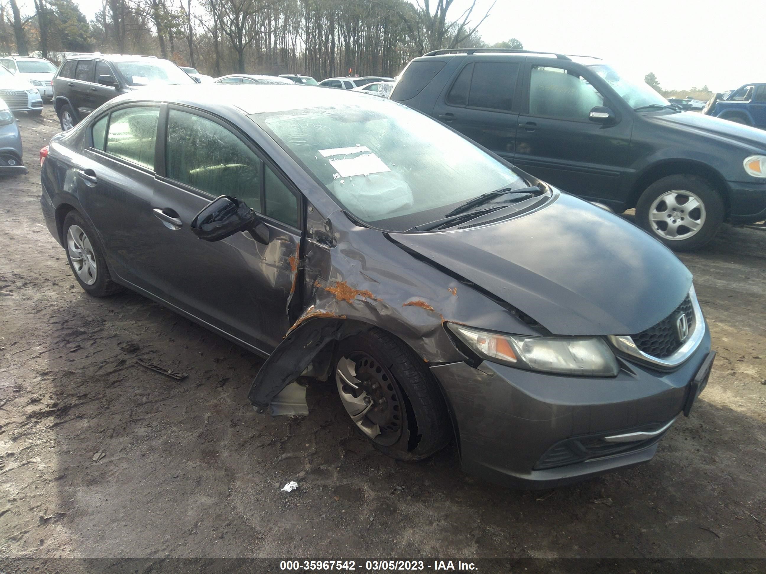 HONDA CIVIC 2014 2hgfb2f57eh555311