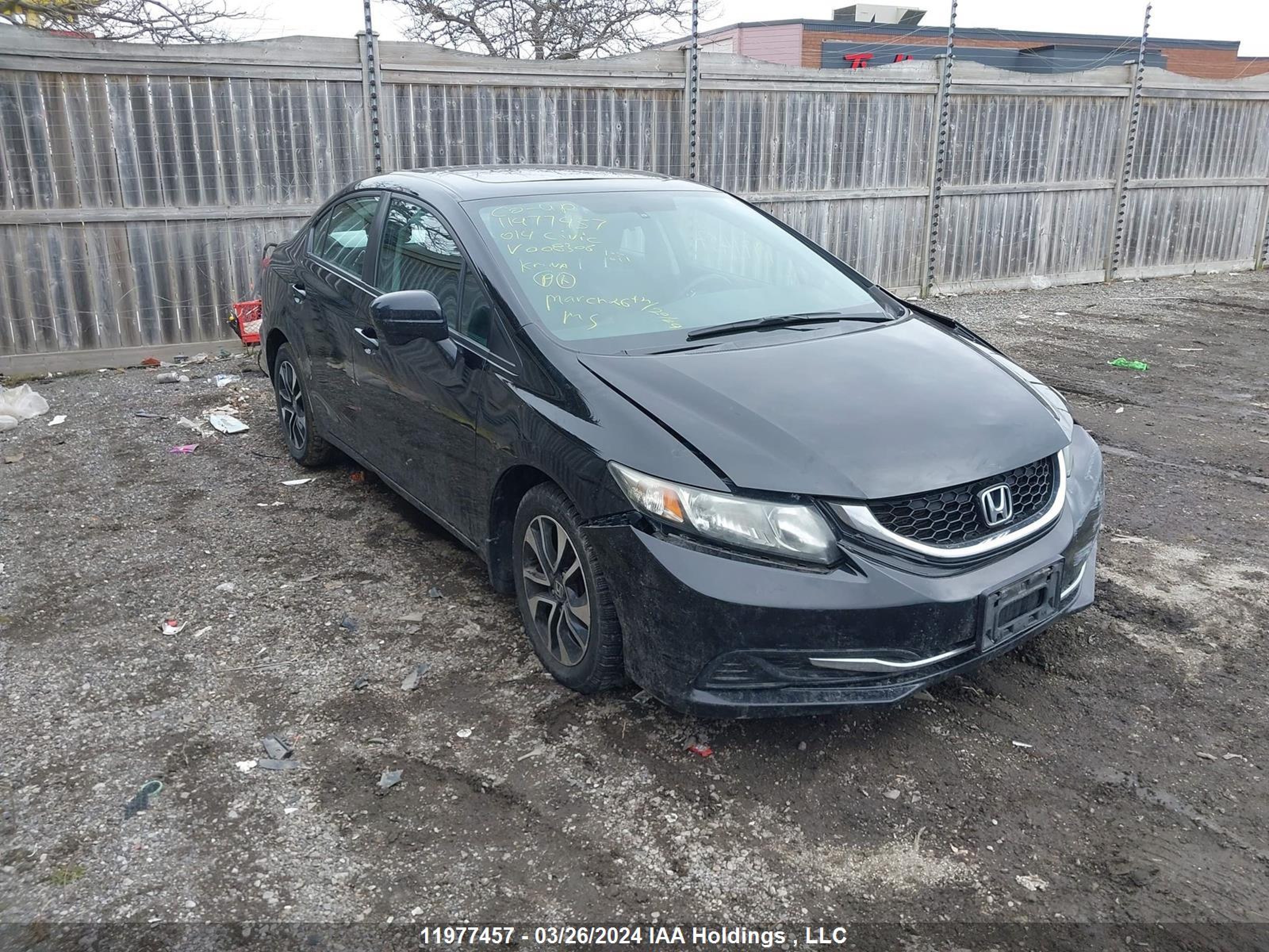 HONDA CIVIC 2014 2hgfb2f58eh008306