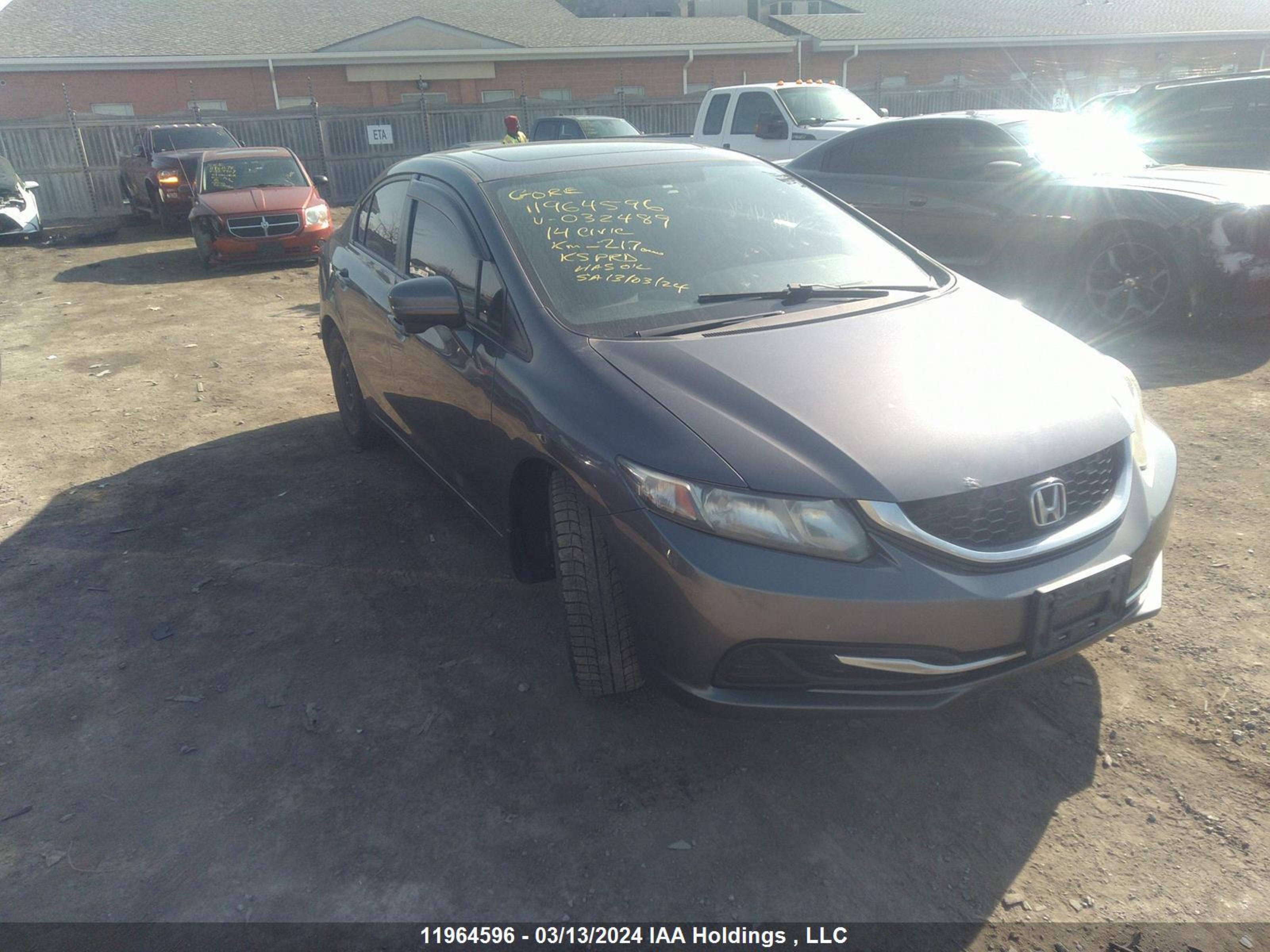 HONDA CIVIC 2014 2hgfb2f58eh032489