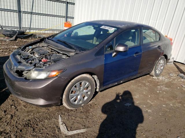 HONDA CIVIC LX 2012 2hgfb2f5xch560595