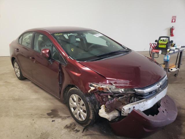 HONDA CIVIC LX 2012 2hgfb2f5xch600769