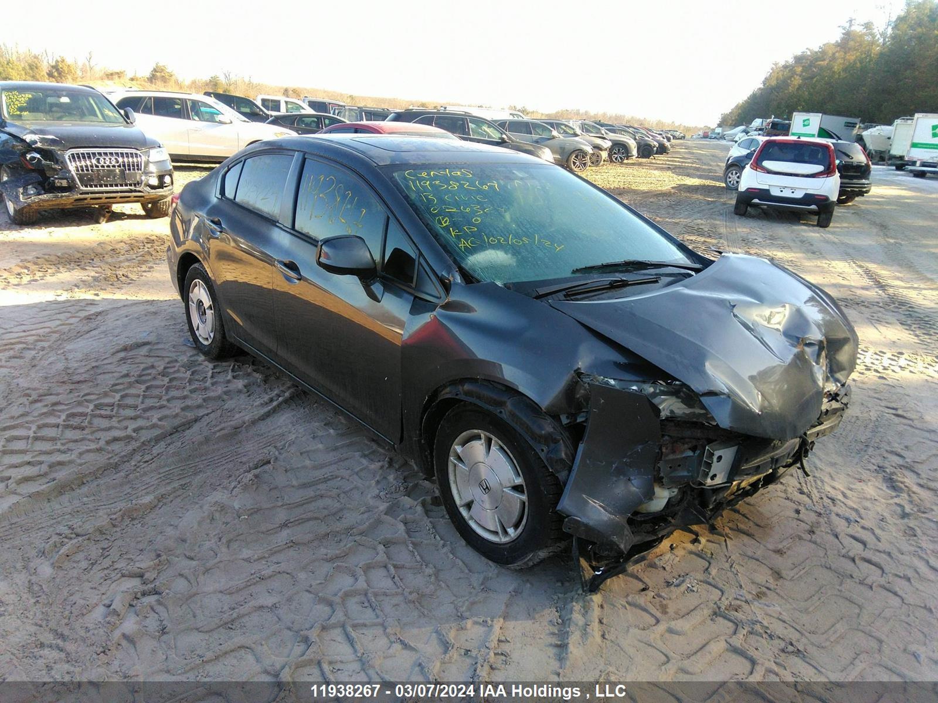 HONDA CIVIC 2013 2hgfb2f5xdh026384