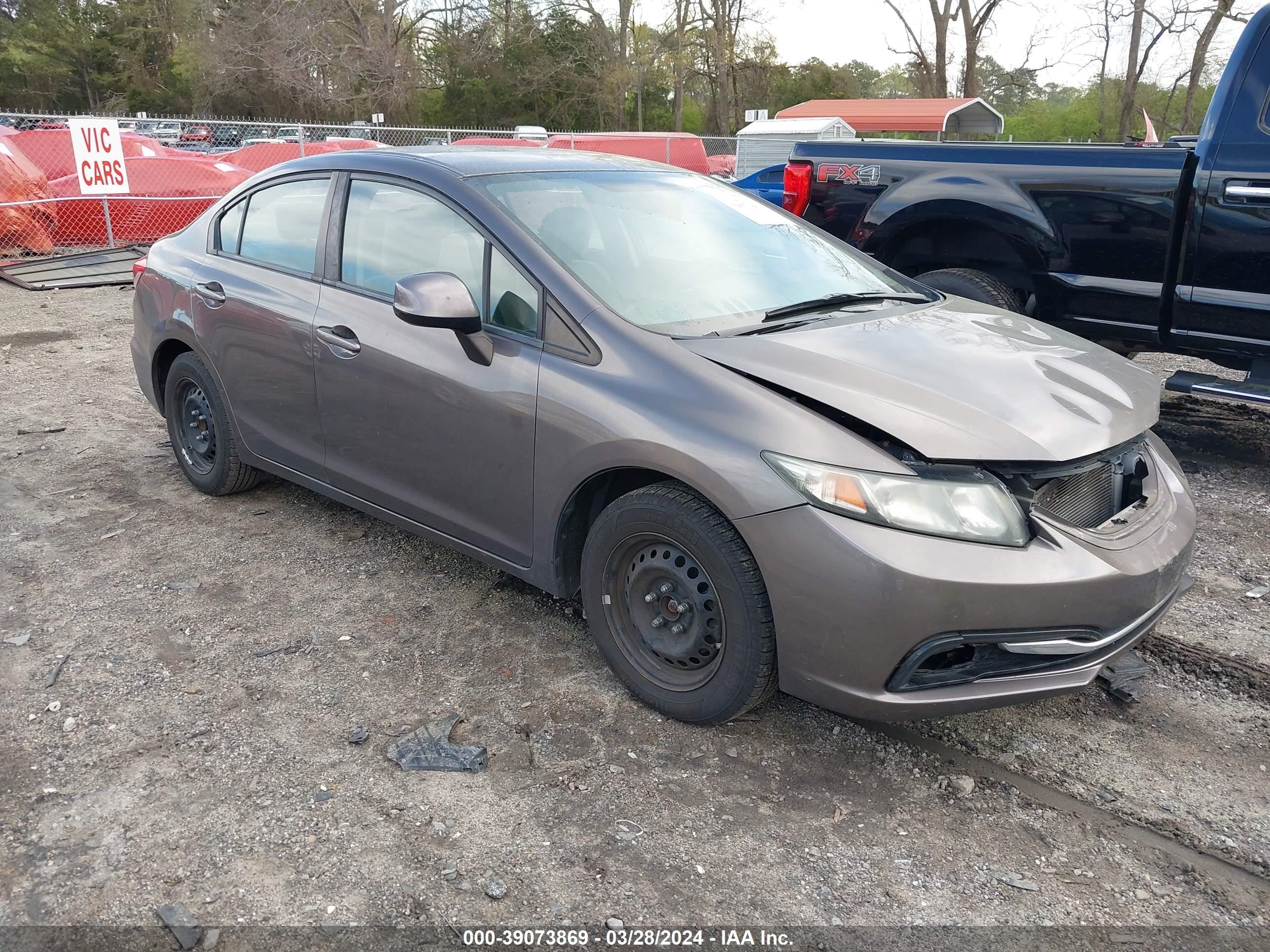 HONDA CIVIC 2013 2hgfb2f5xdh542163