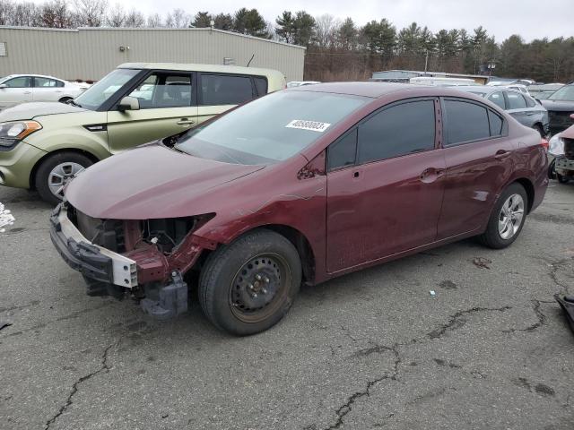 HONDA CIVIC LX 2013 2hgfb2f5xdh591430