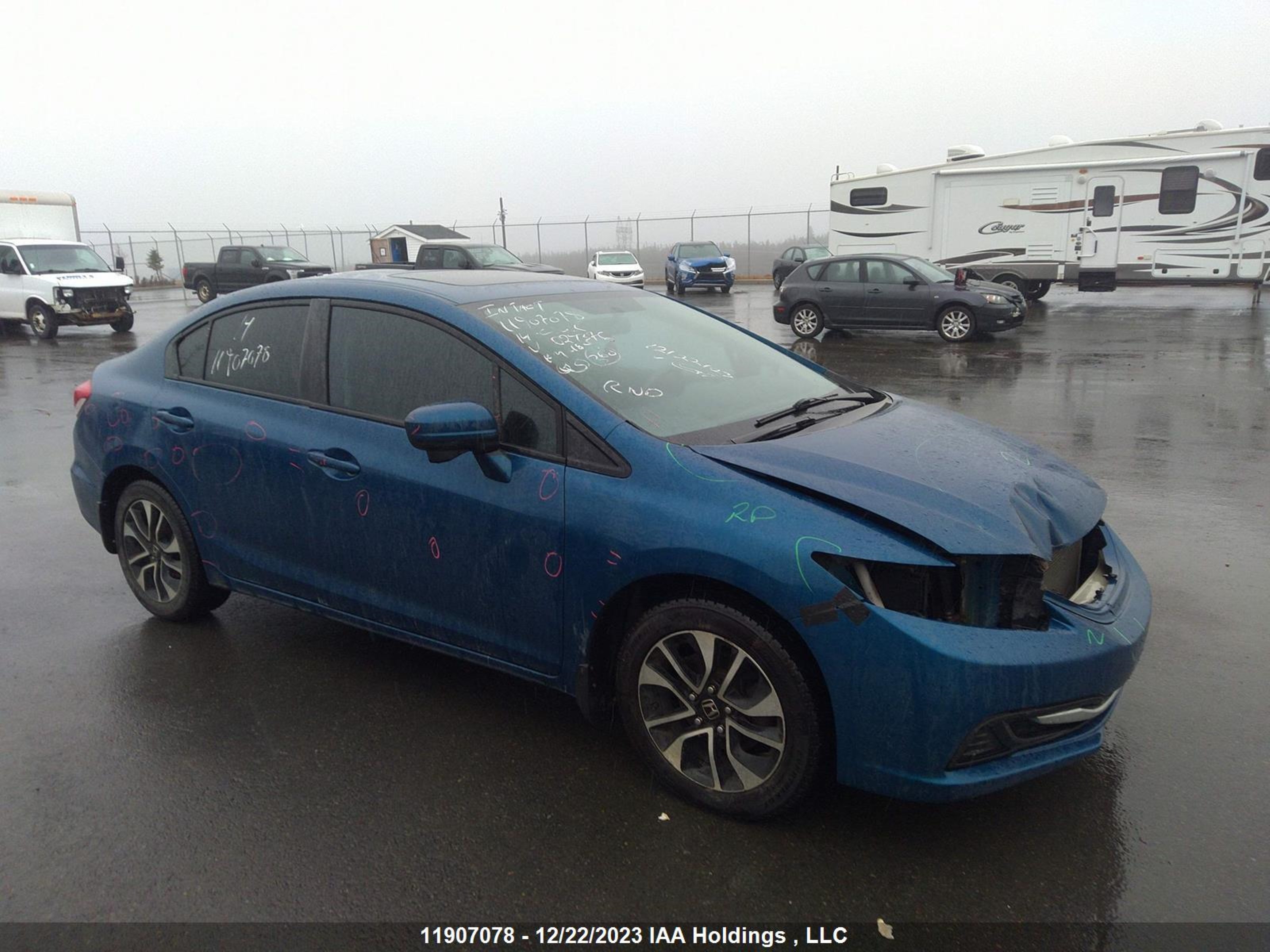 HONDA CIVIC 2014 2hgfb2f5xeh024376