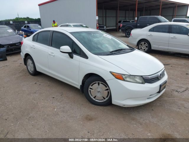 HONDA CIVIC 2012 2hgfb2f66ch521589