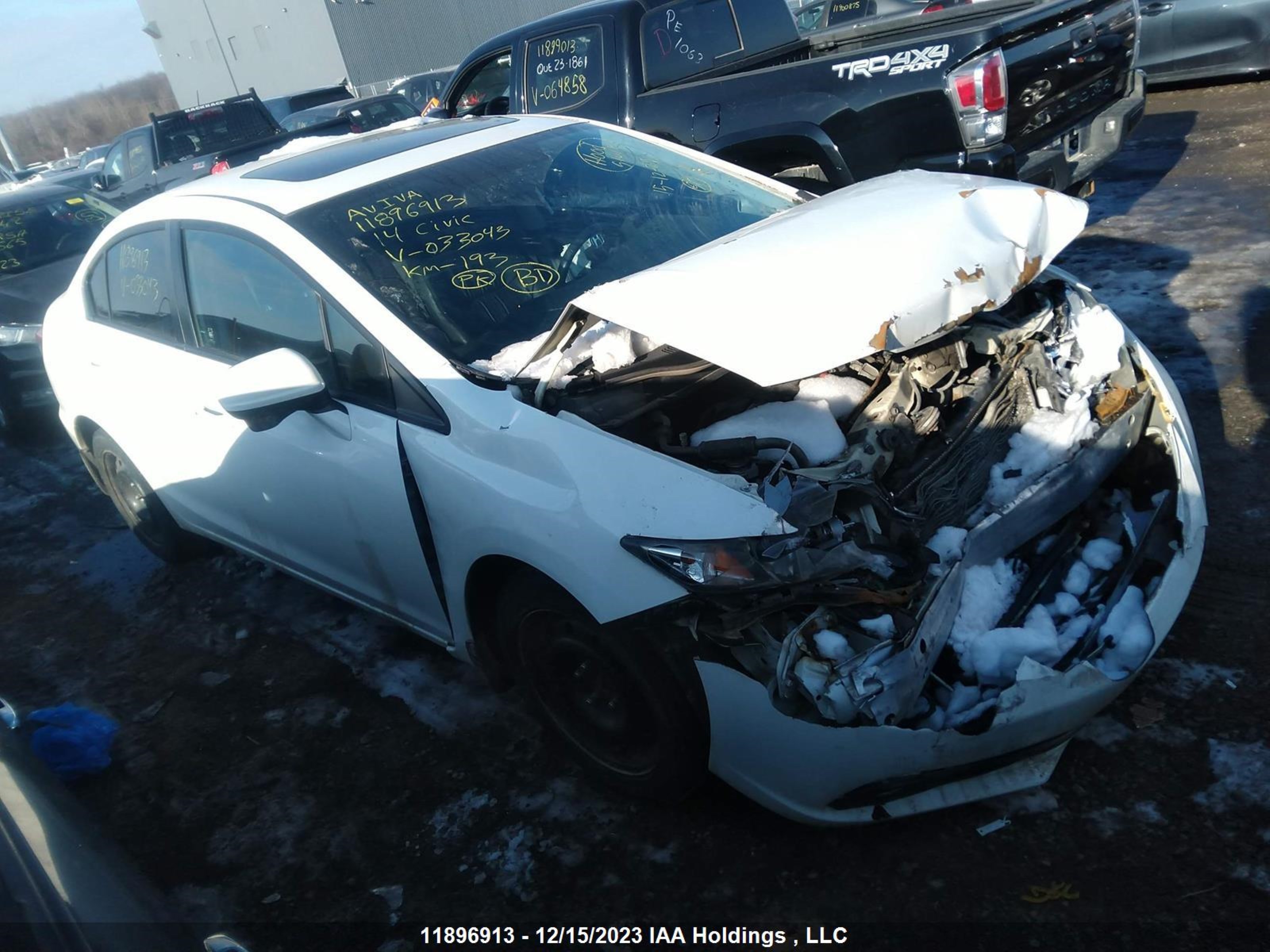 HONDA CIVIC 2014 2hgfb2f74eh033043