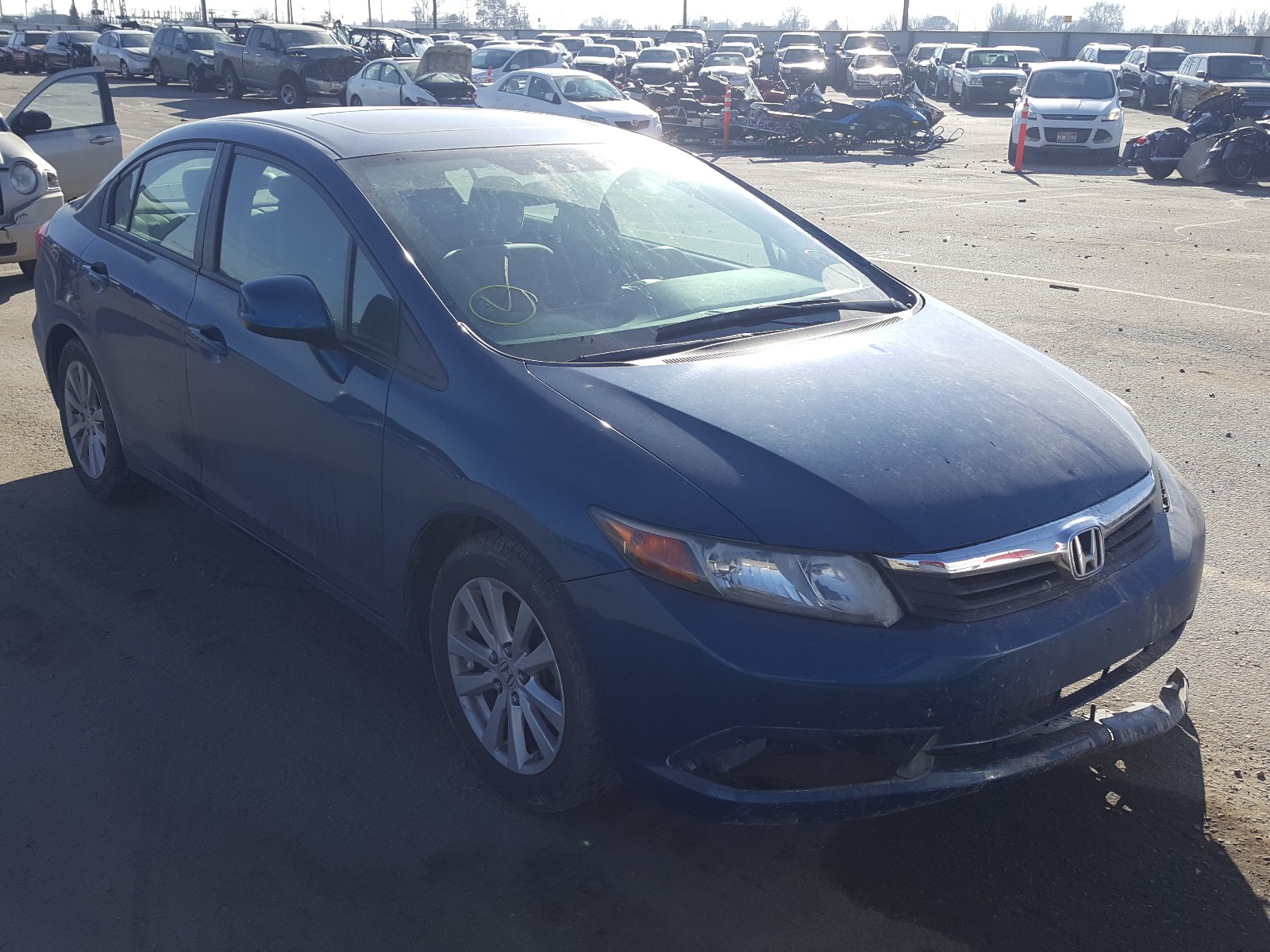 HONDA CIVIC EX 2012 2hgfb2f84ch585485